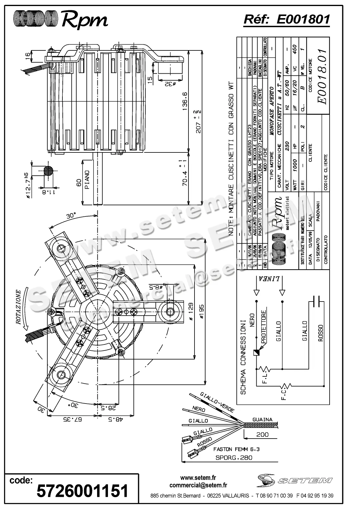 5726001151-MOTEUR RPM E001801 2
