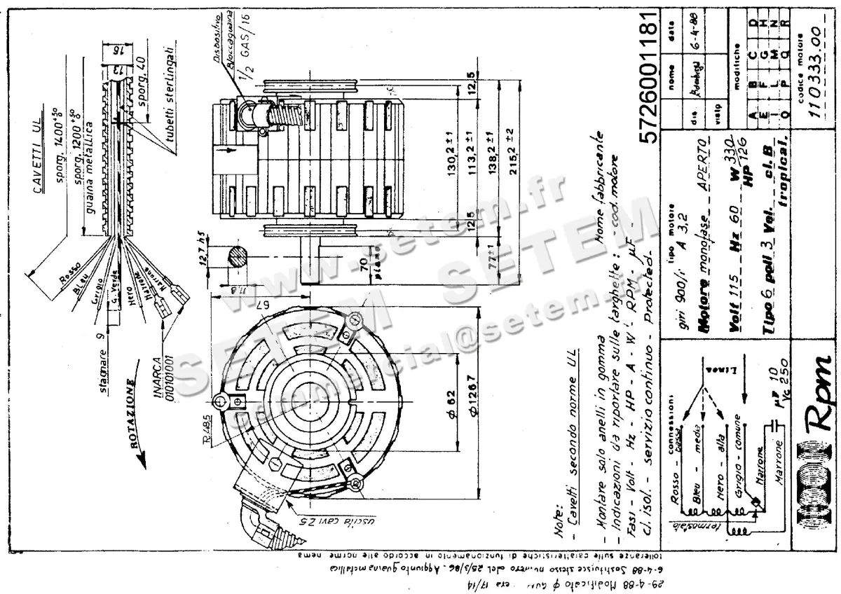 5726001181-MOTEUR RPM 11033300