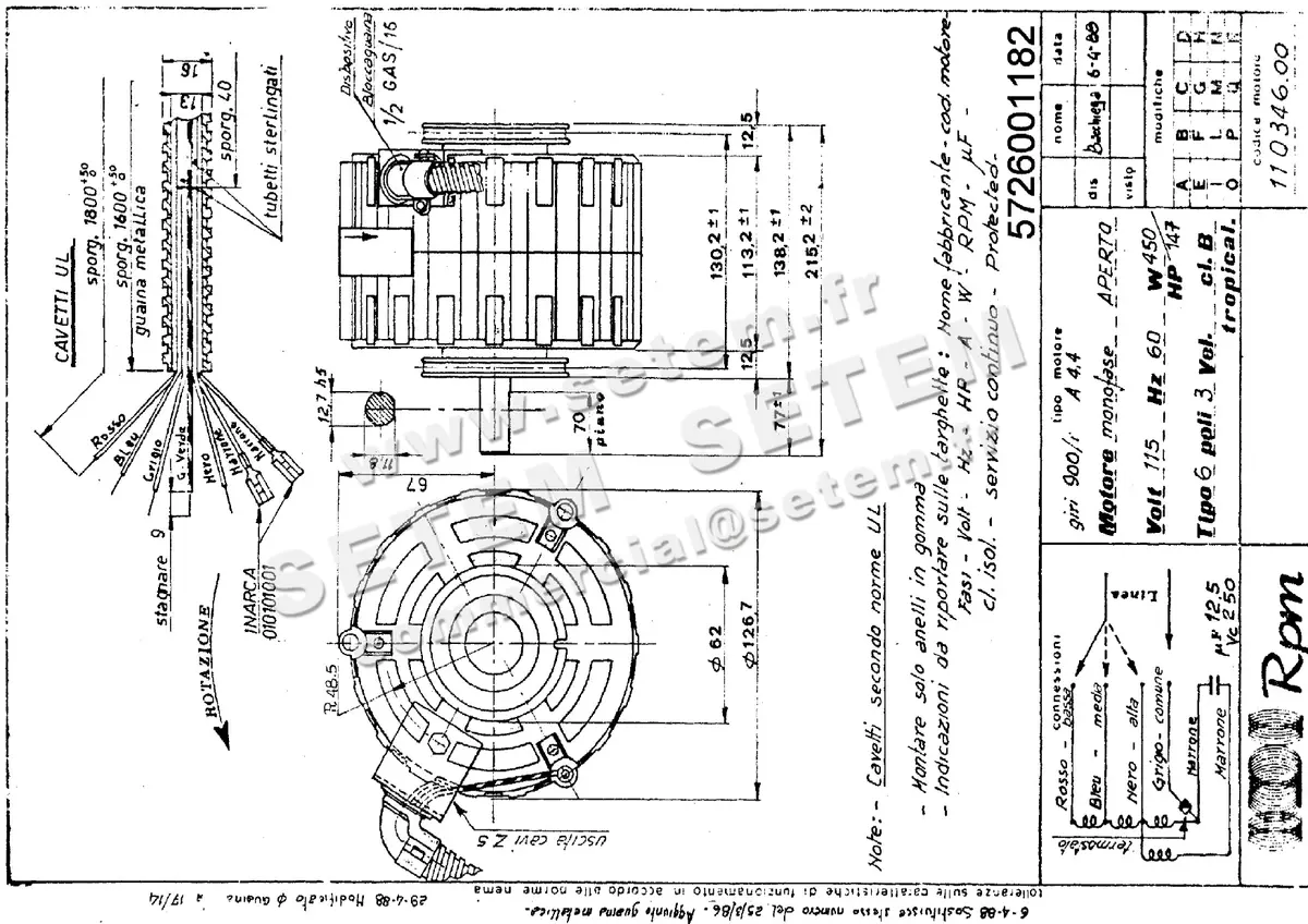 5726001182-MOTEUR RPM 11034600