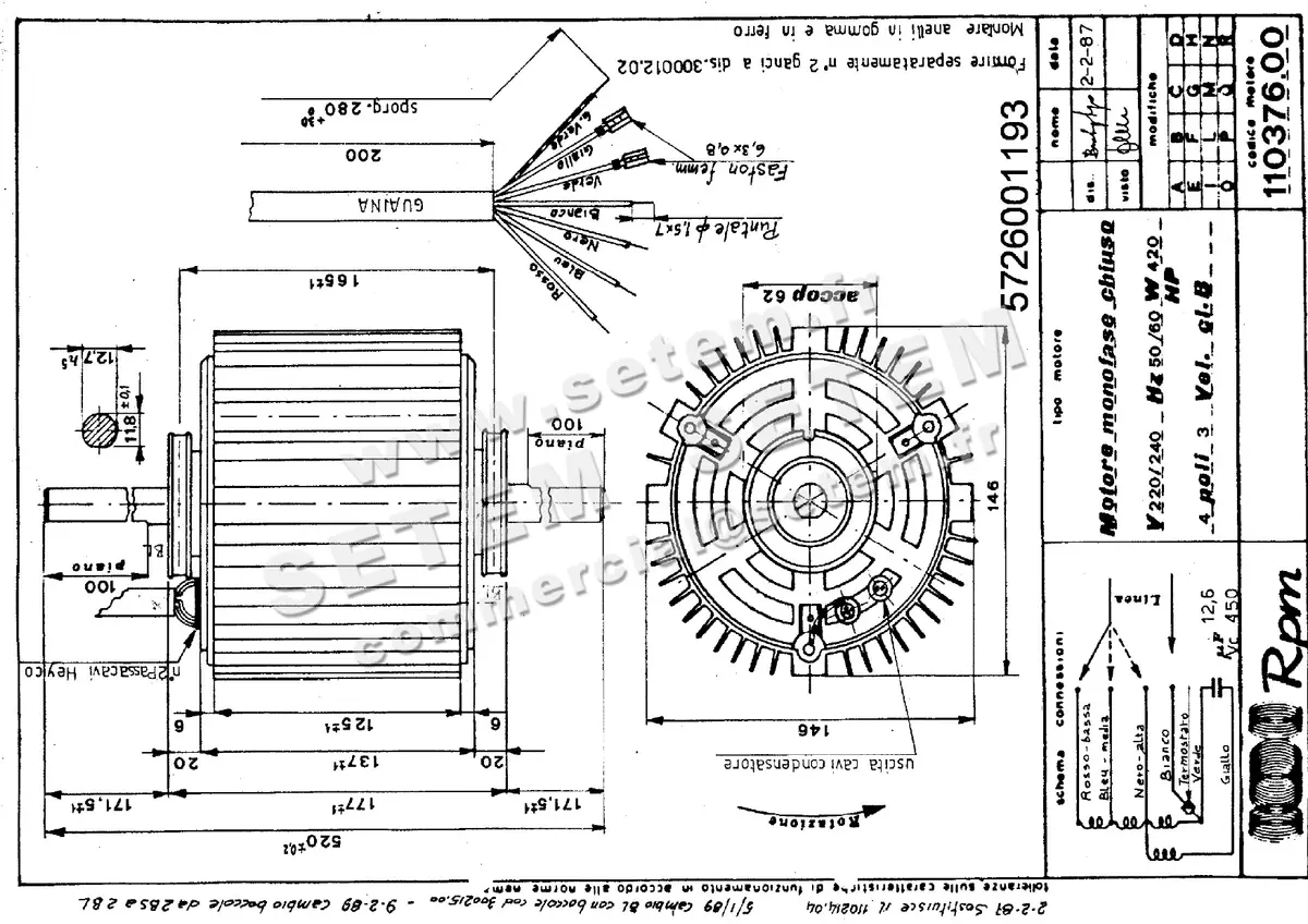5726001193-MOTEUR RPM 11037600