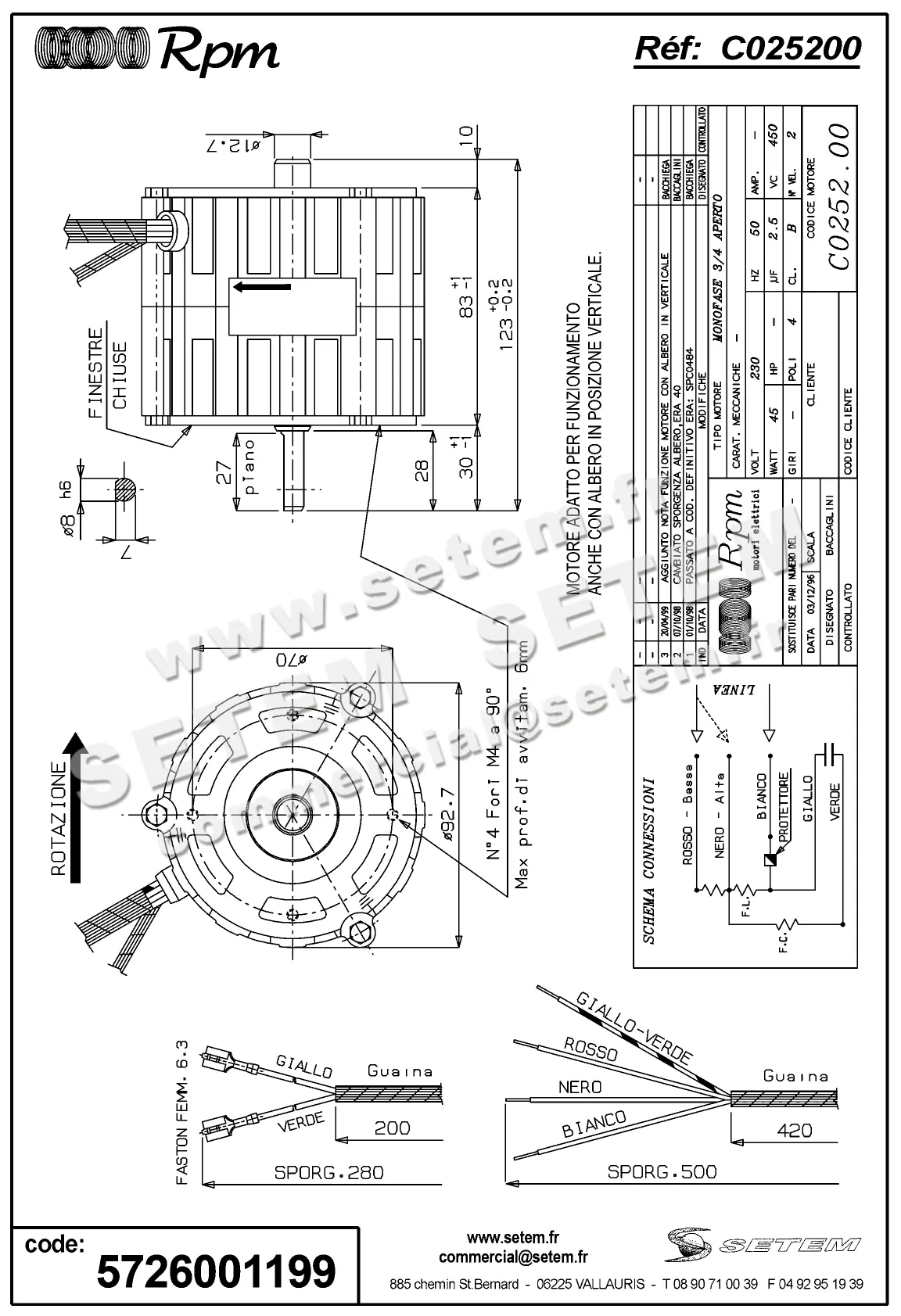5726001199-MOTEUR RPM C025200 2