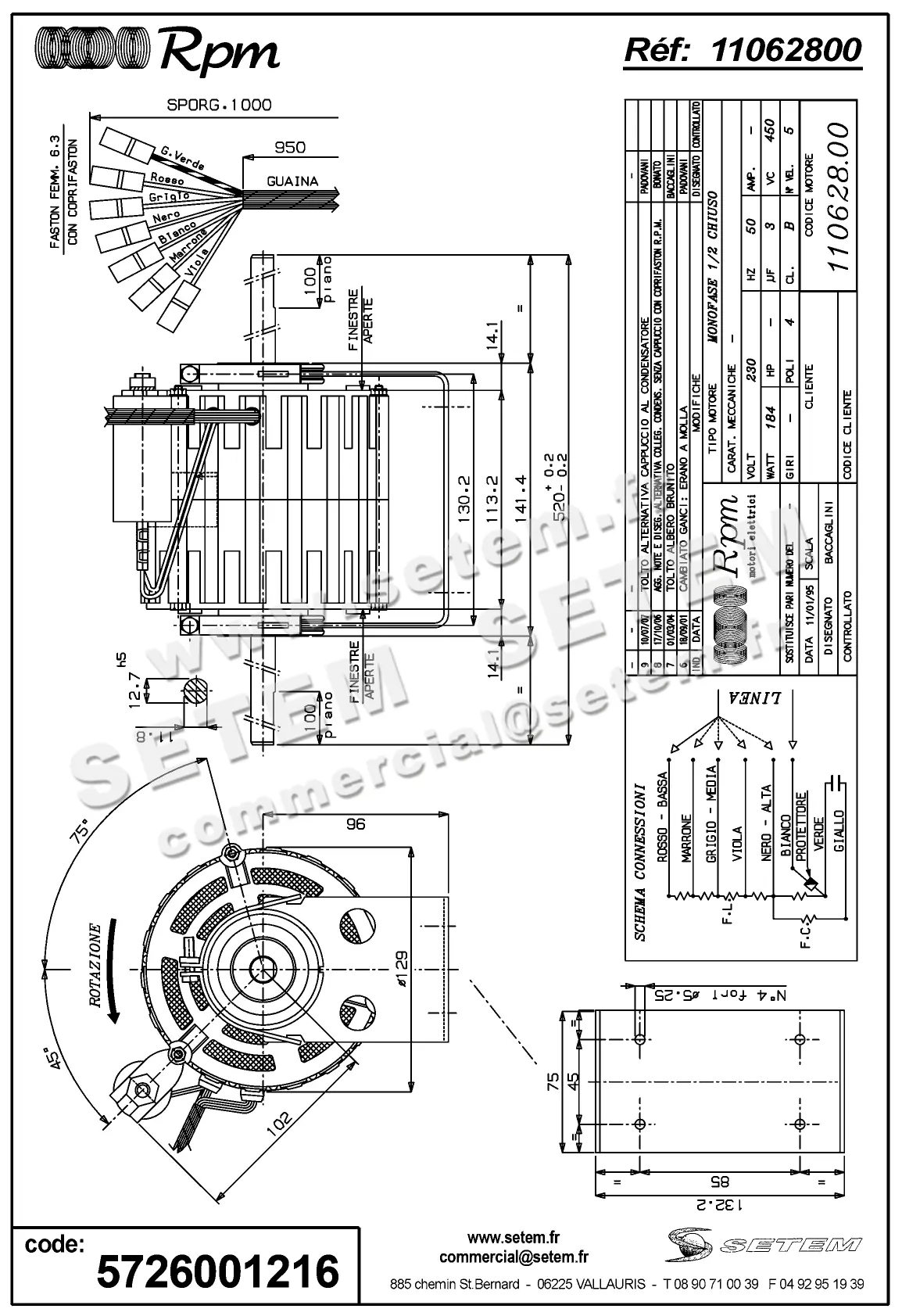5726001216-MOTEUR RPM 11062800 2