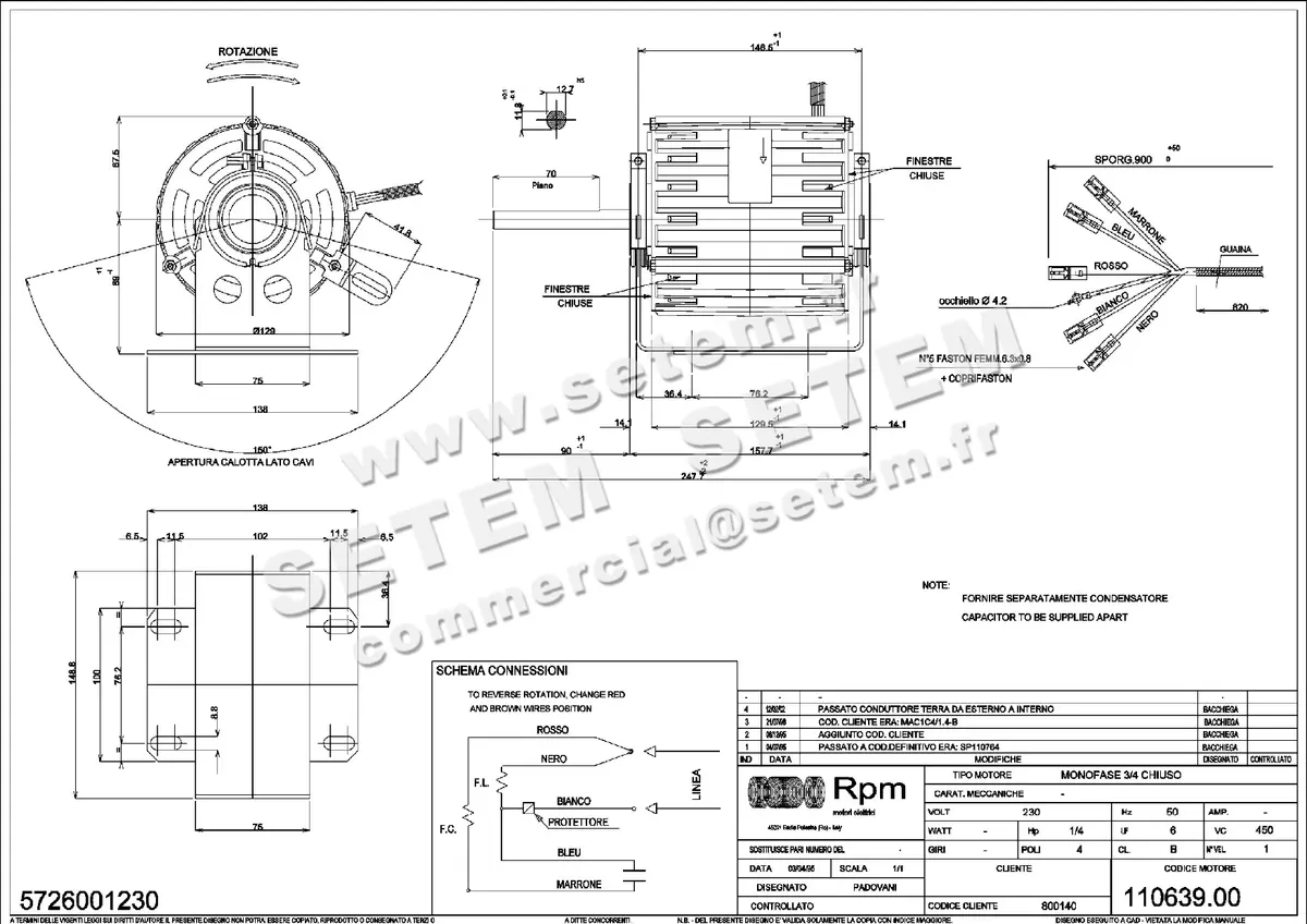 5726001230-MOTEUR RPM 11063900
