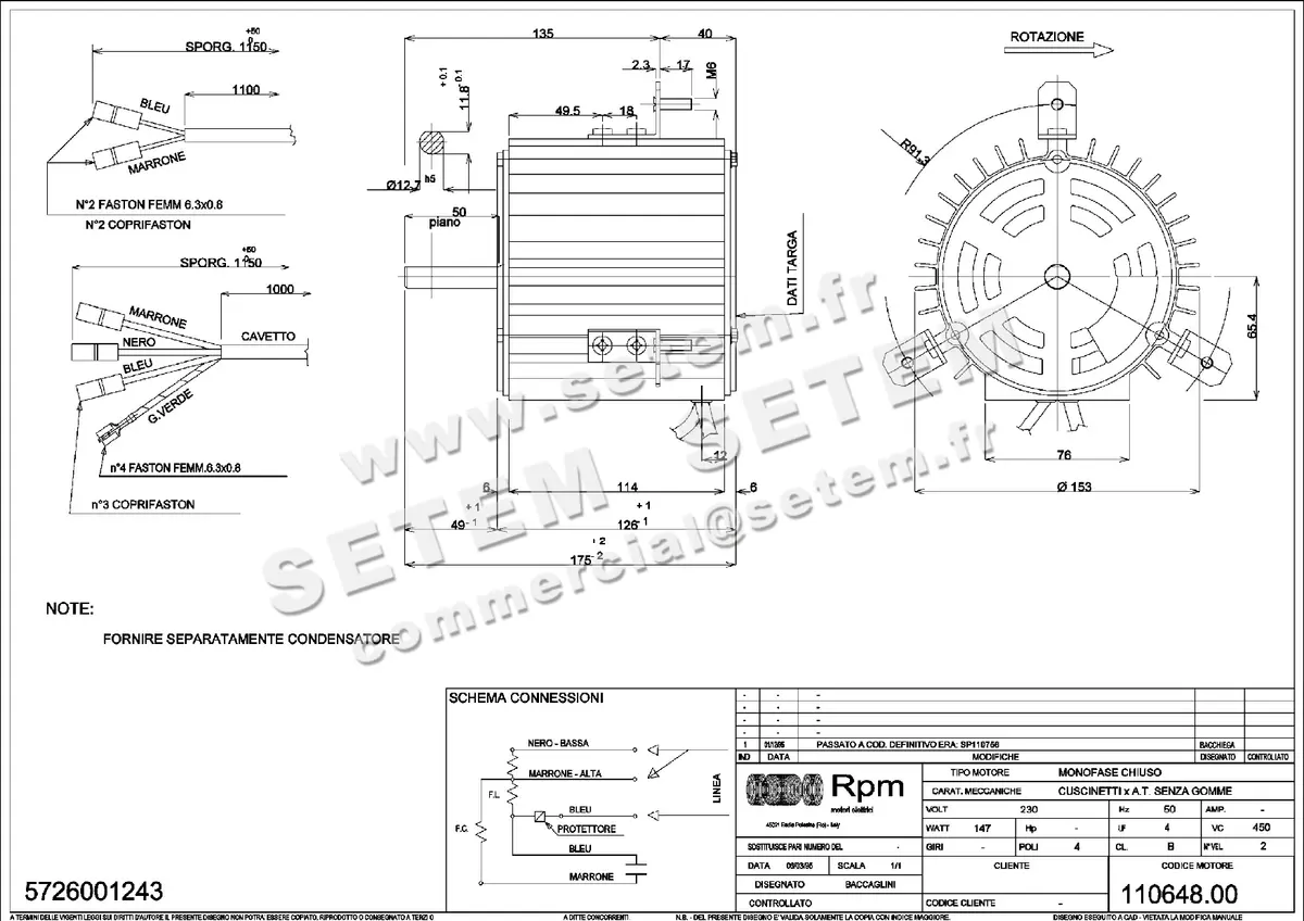 5726001243-MOTEUR RPM 11064800