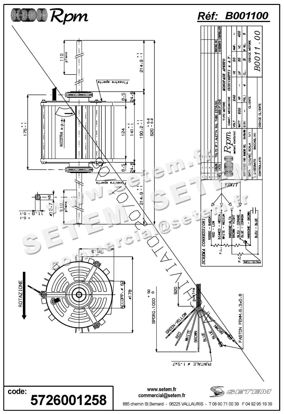 5726001258-MOTEUR RPM B001100