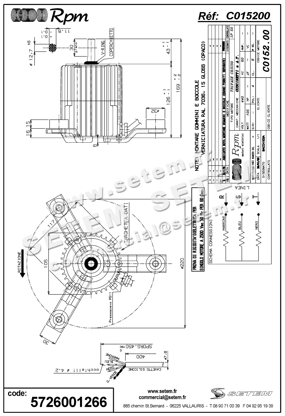 5726001266-MOTEUR RPM C015200