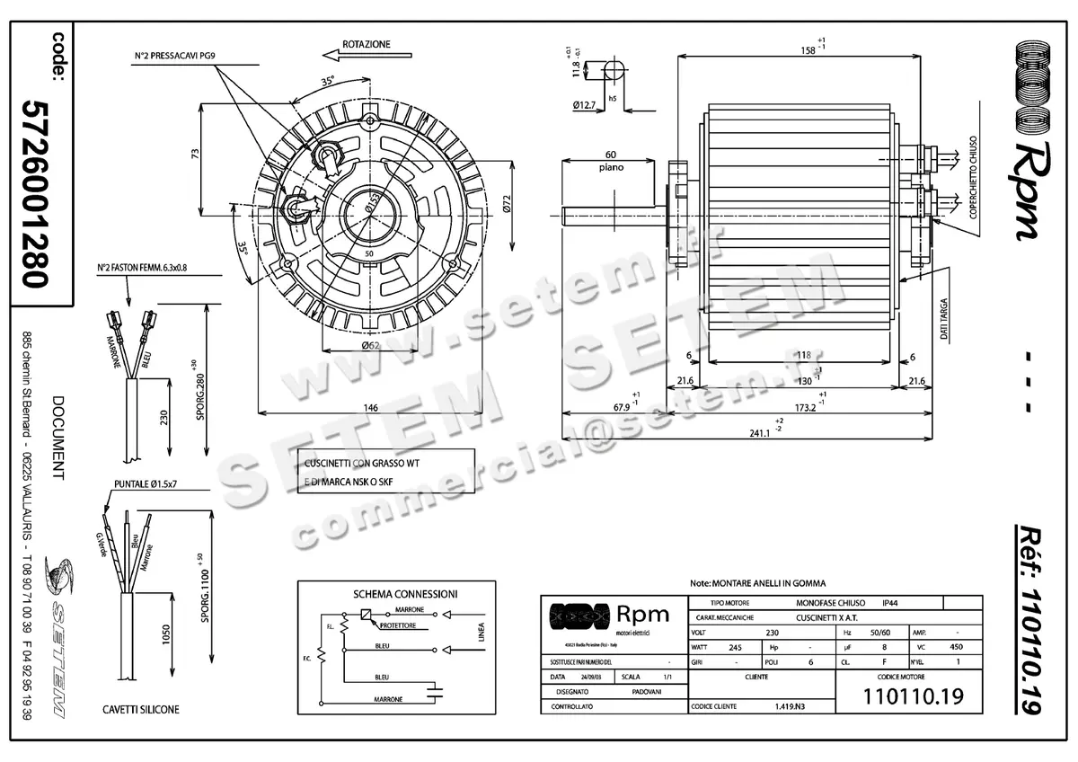 5726001280-MOTEUR RPM 11011019