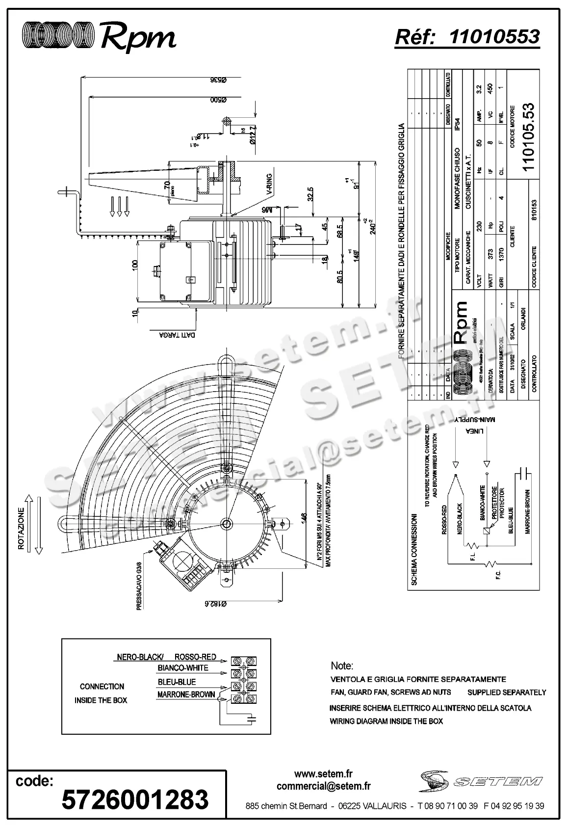 5726001283-MOTEUR RPM 11010553
