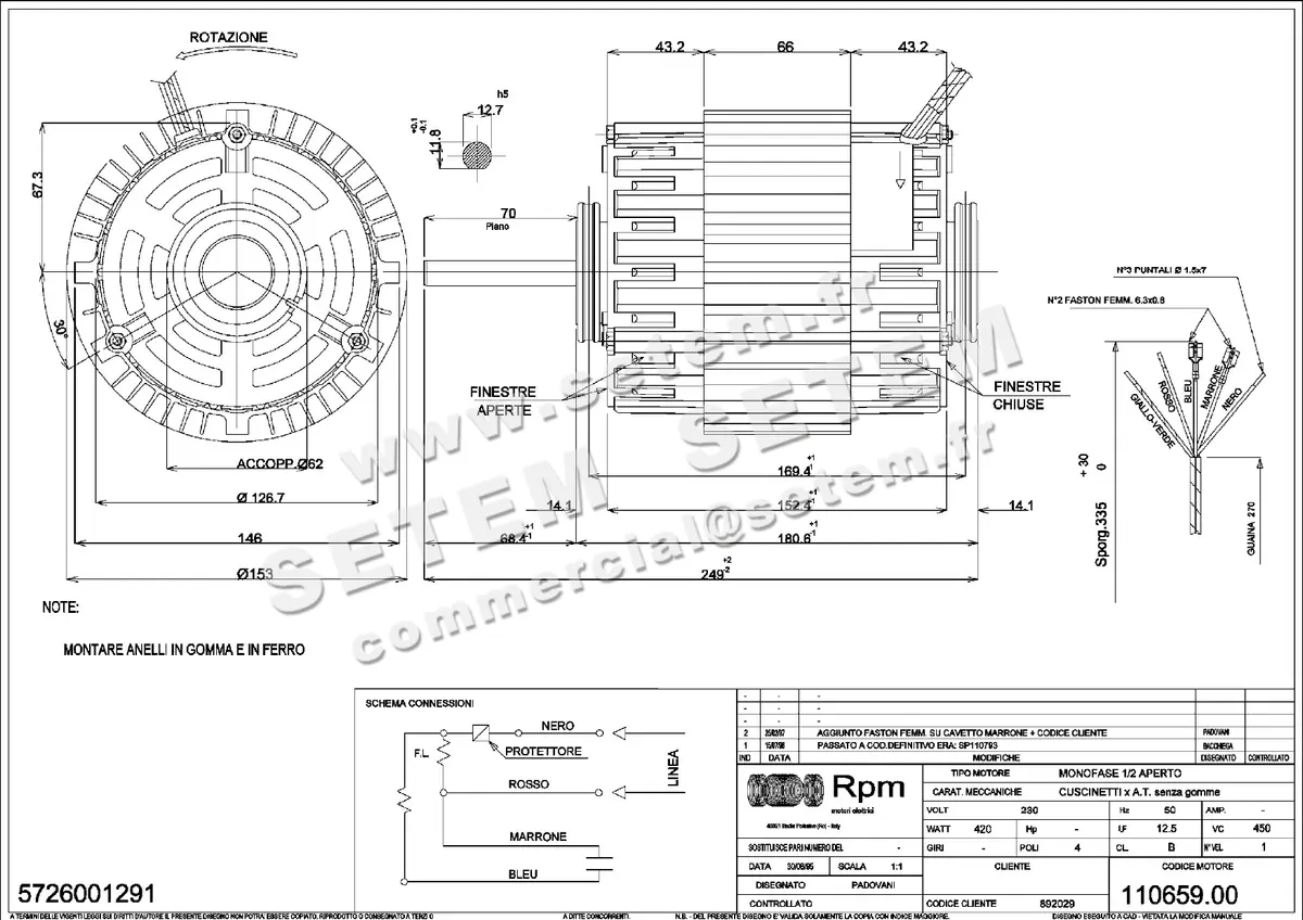 5726001291-MOTEUR RPM 11065900
