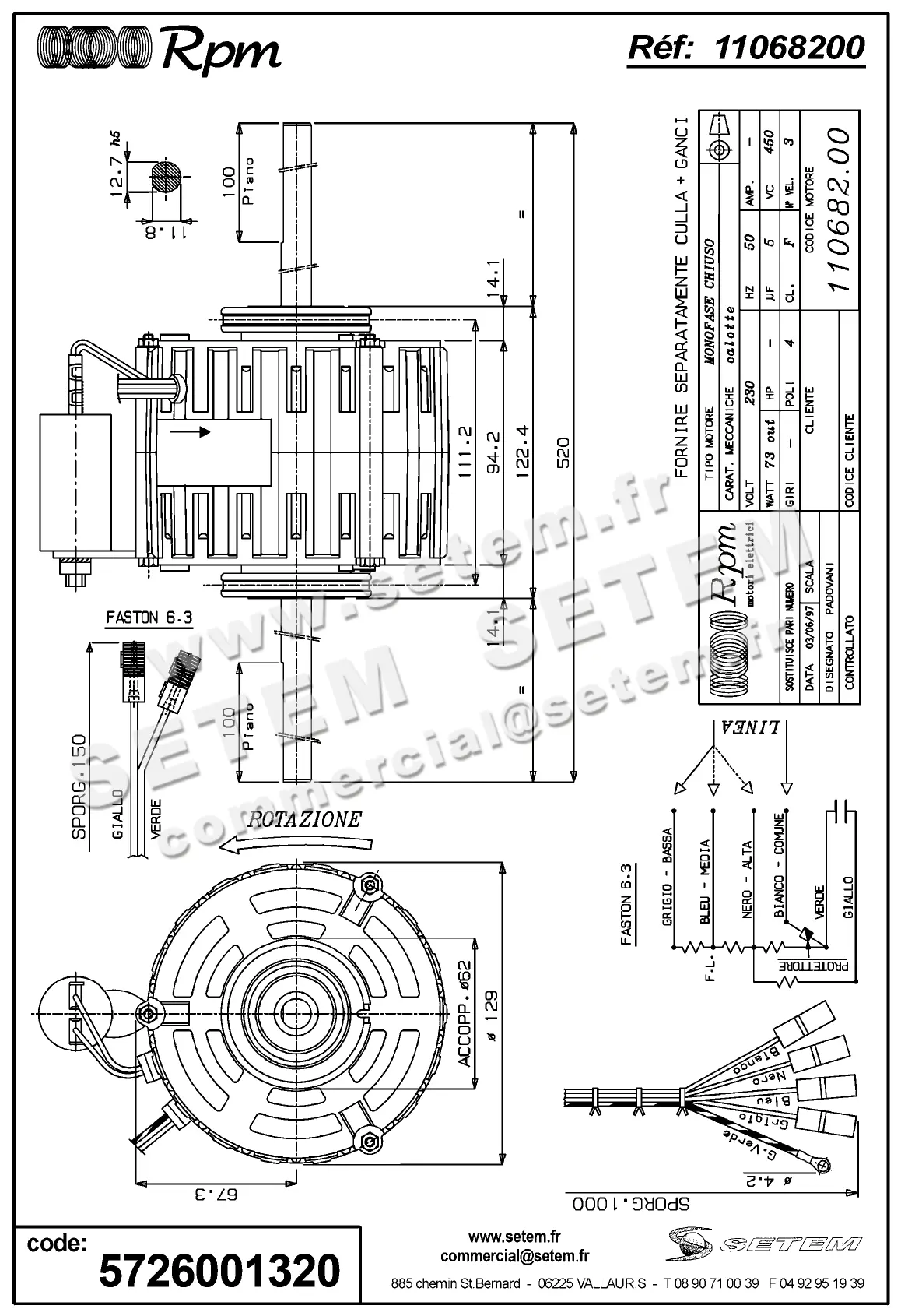 5726001320-MOTEUR RPM 11068200 2