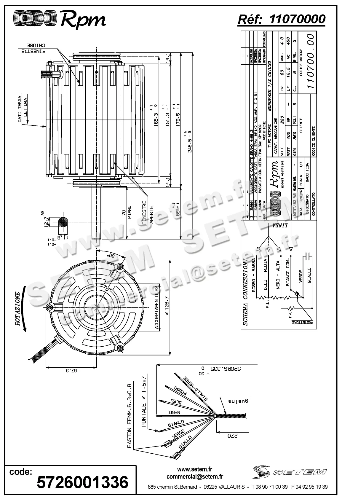 5726001336-MOTEUR RPM 11070000