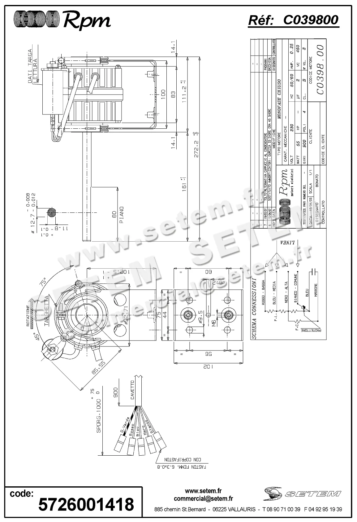 5726001418-MOTEUR RPM C039800 2