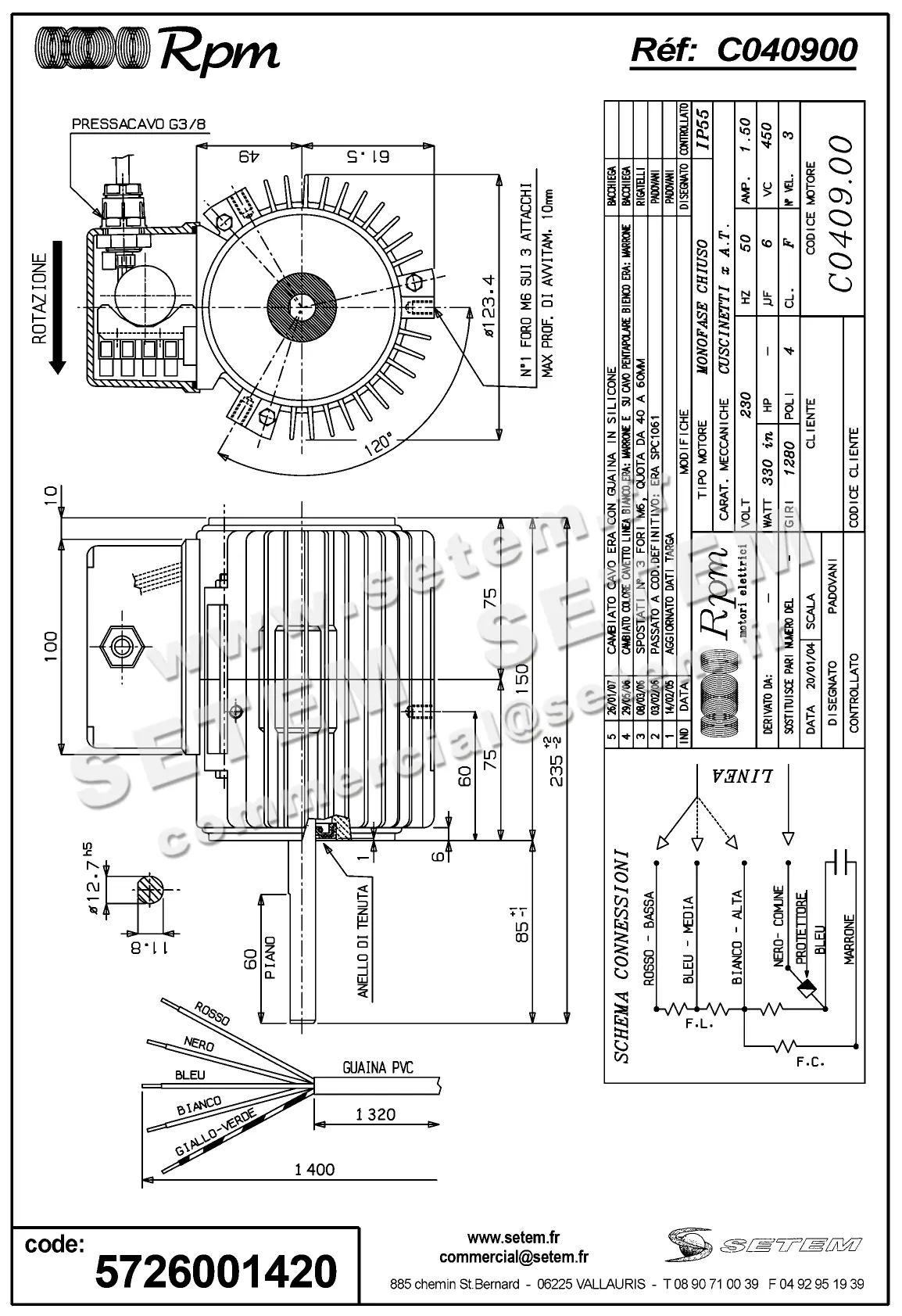 5726001420-MOTEUR RPM C040900 2