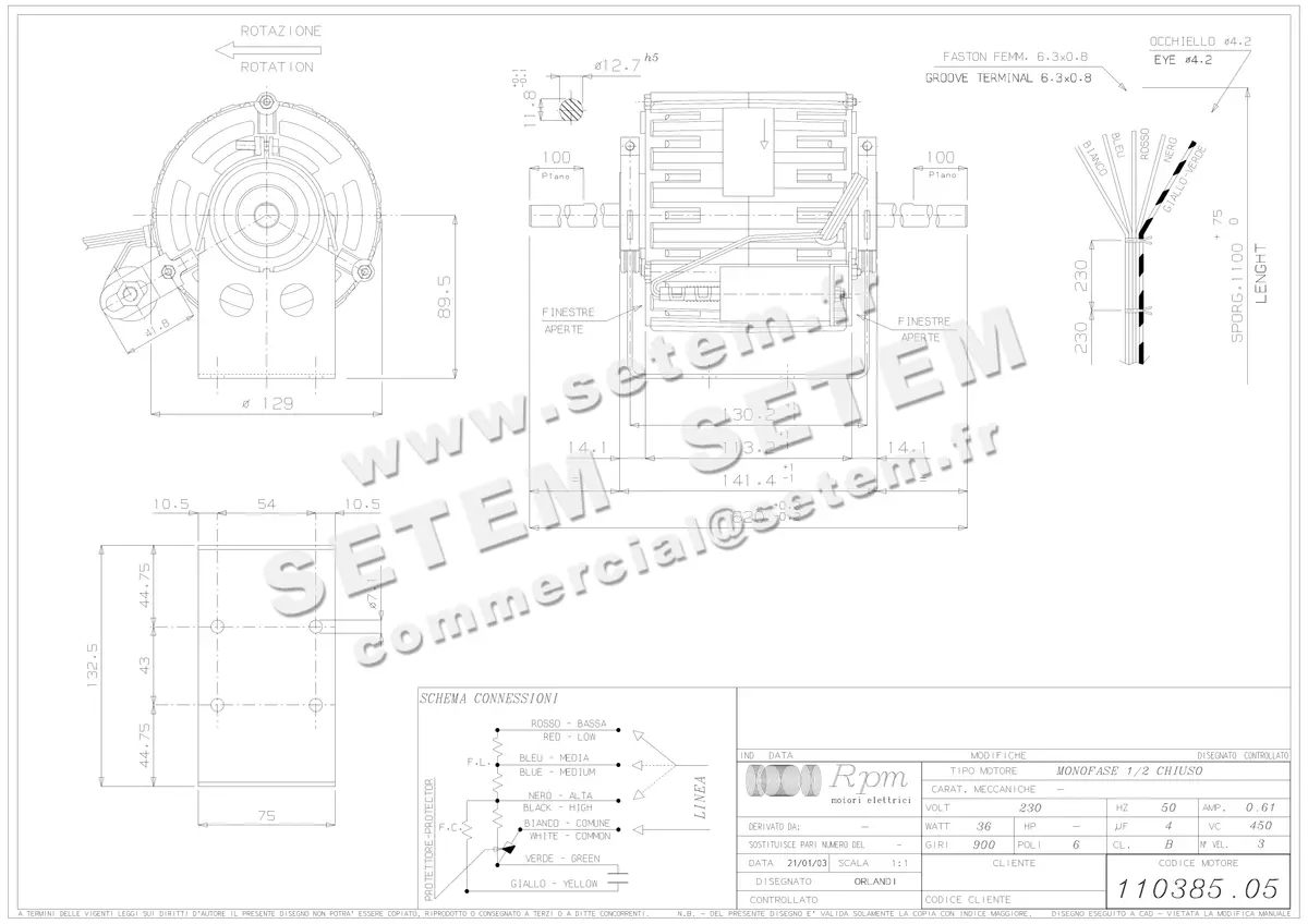 5726001433-MOTEUR RPM 11038505