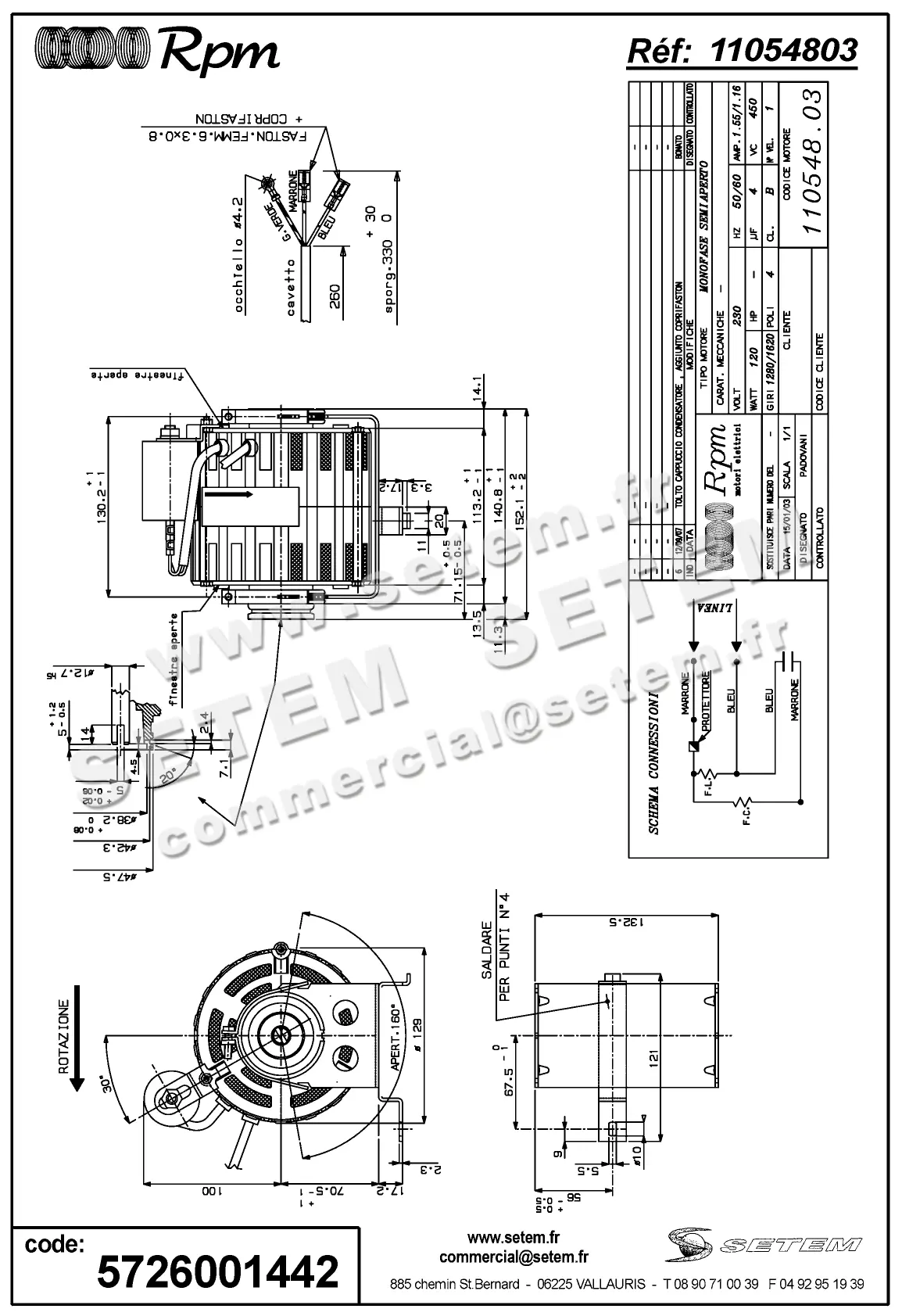 5726001442-MOTEUR RPM 11054803