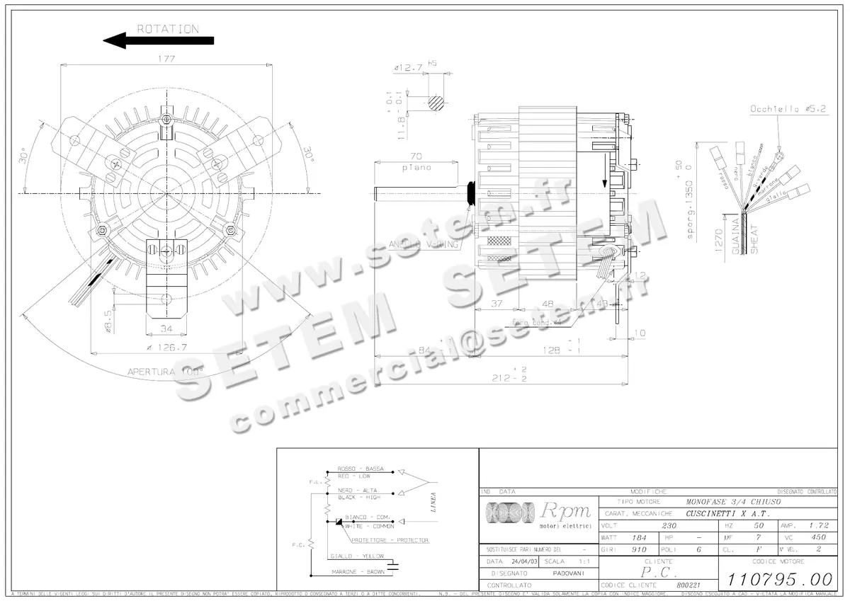 5726001474-MOTEUR RPM 11079500