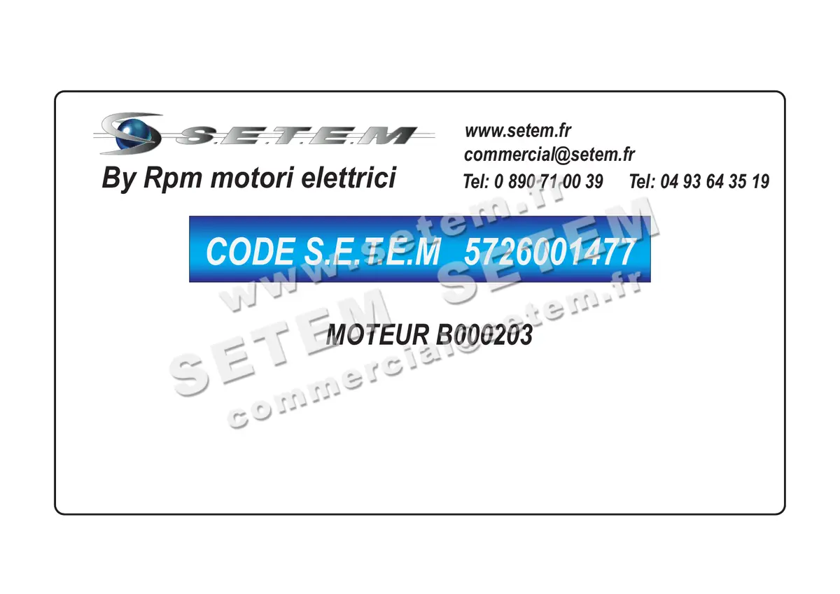 5726001477-MOTEUR RPM B000203 2