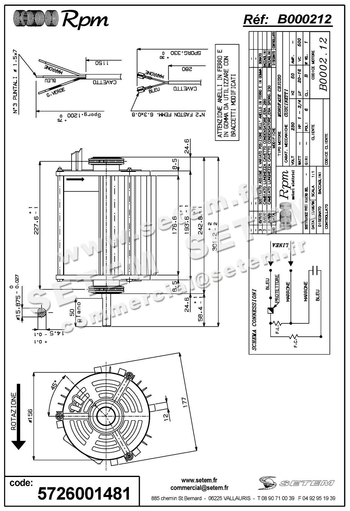 5726001481-MOTEUR RPM B000212
