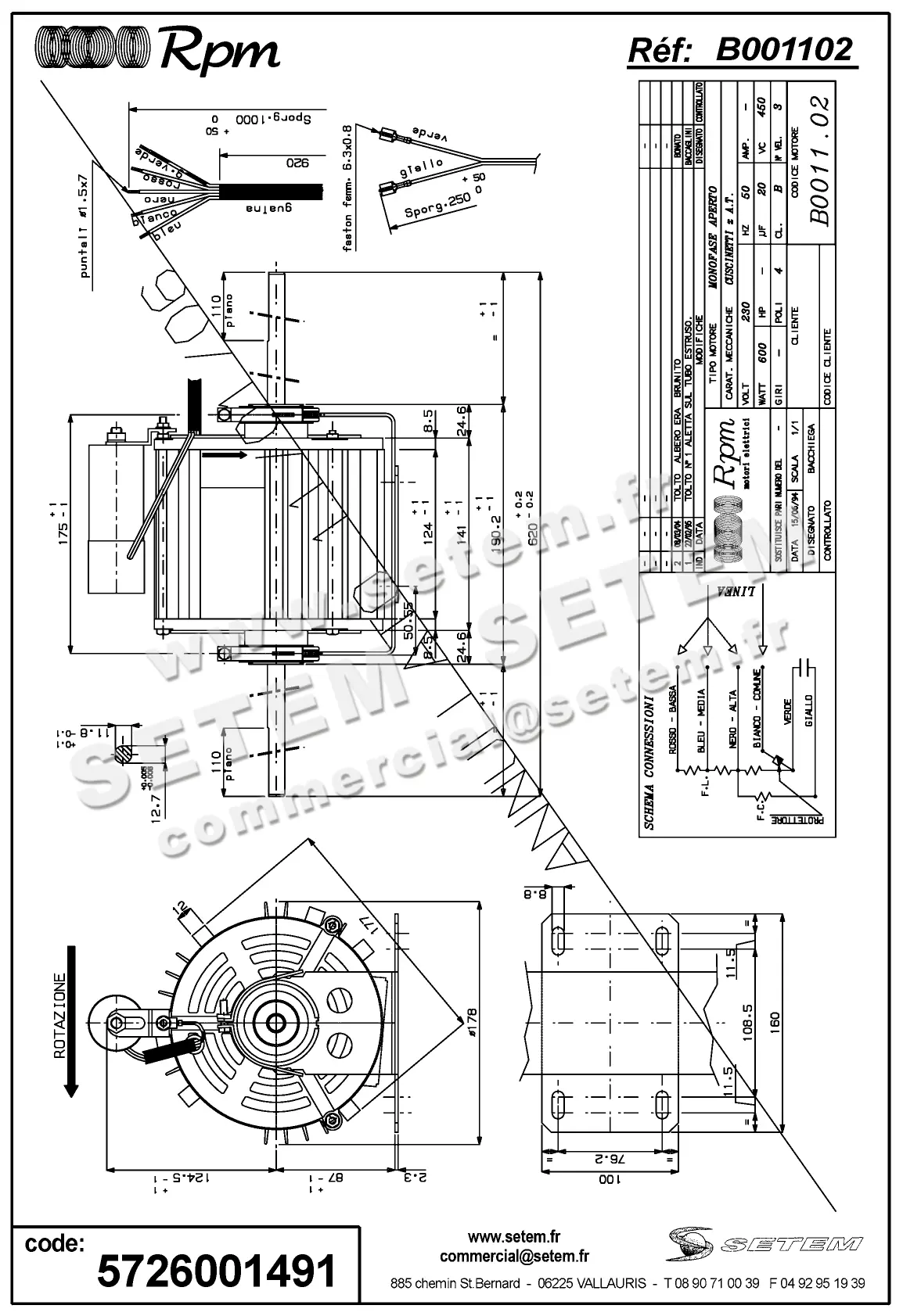 5726001491-MOTEUR RPM B001102