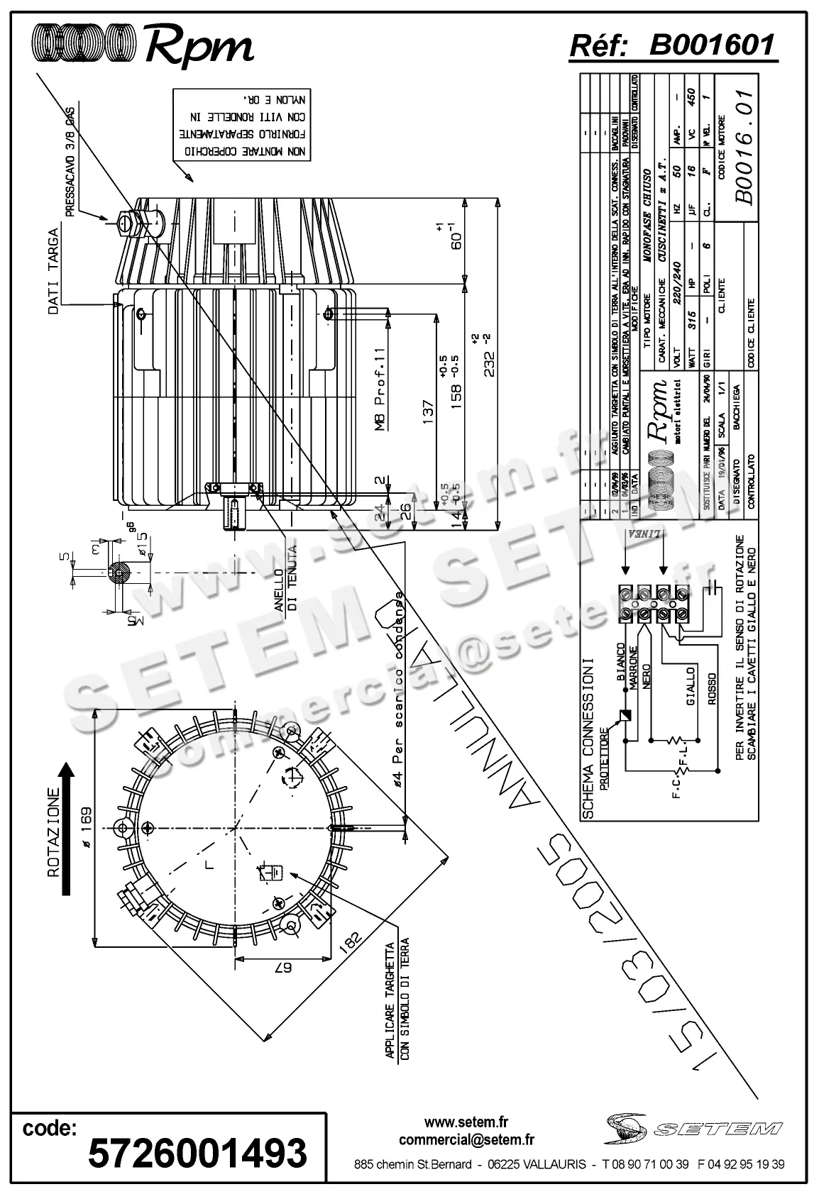 5726001493-MOTEUR RPM B001601