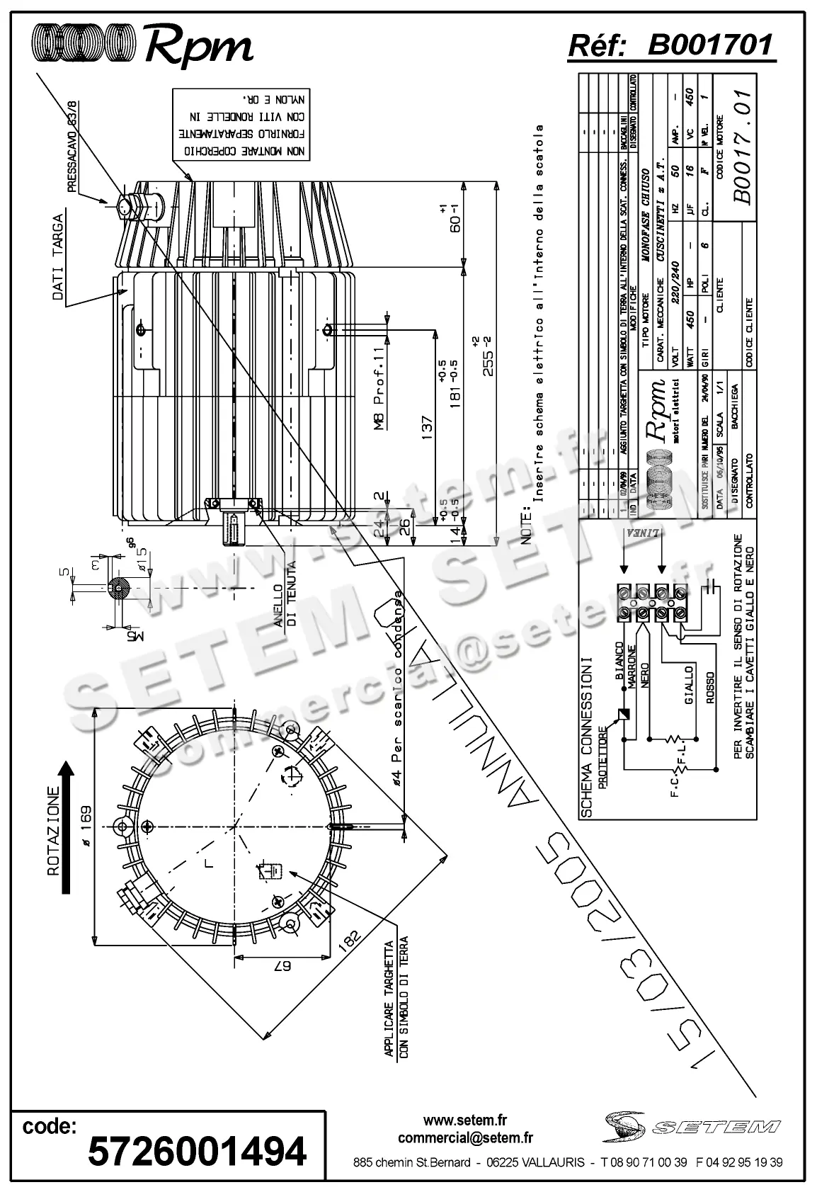 5726001494-MOTEUR RPM B001701