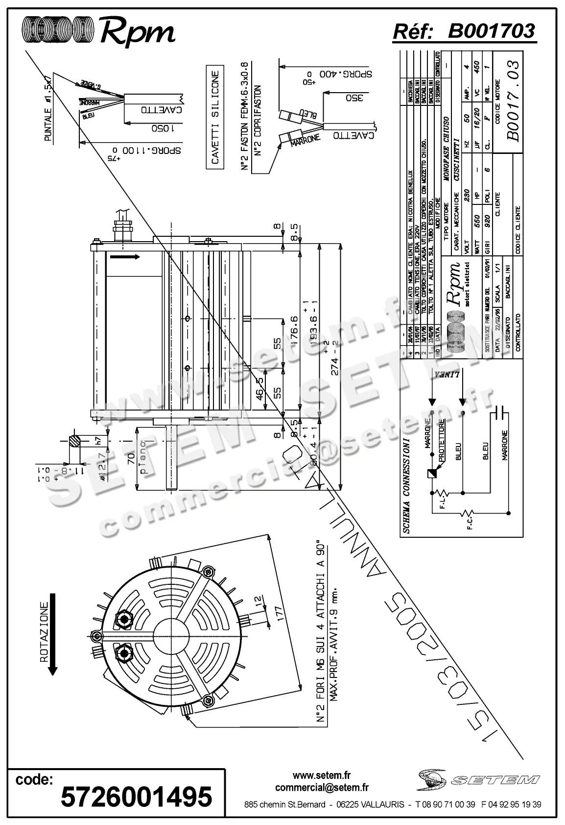 5726001495-MOTEUR RPM B001703