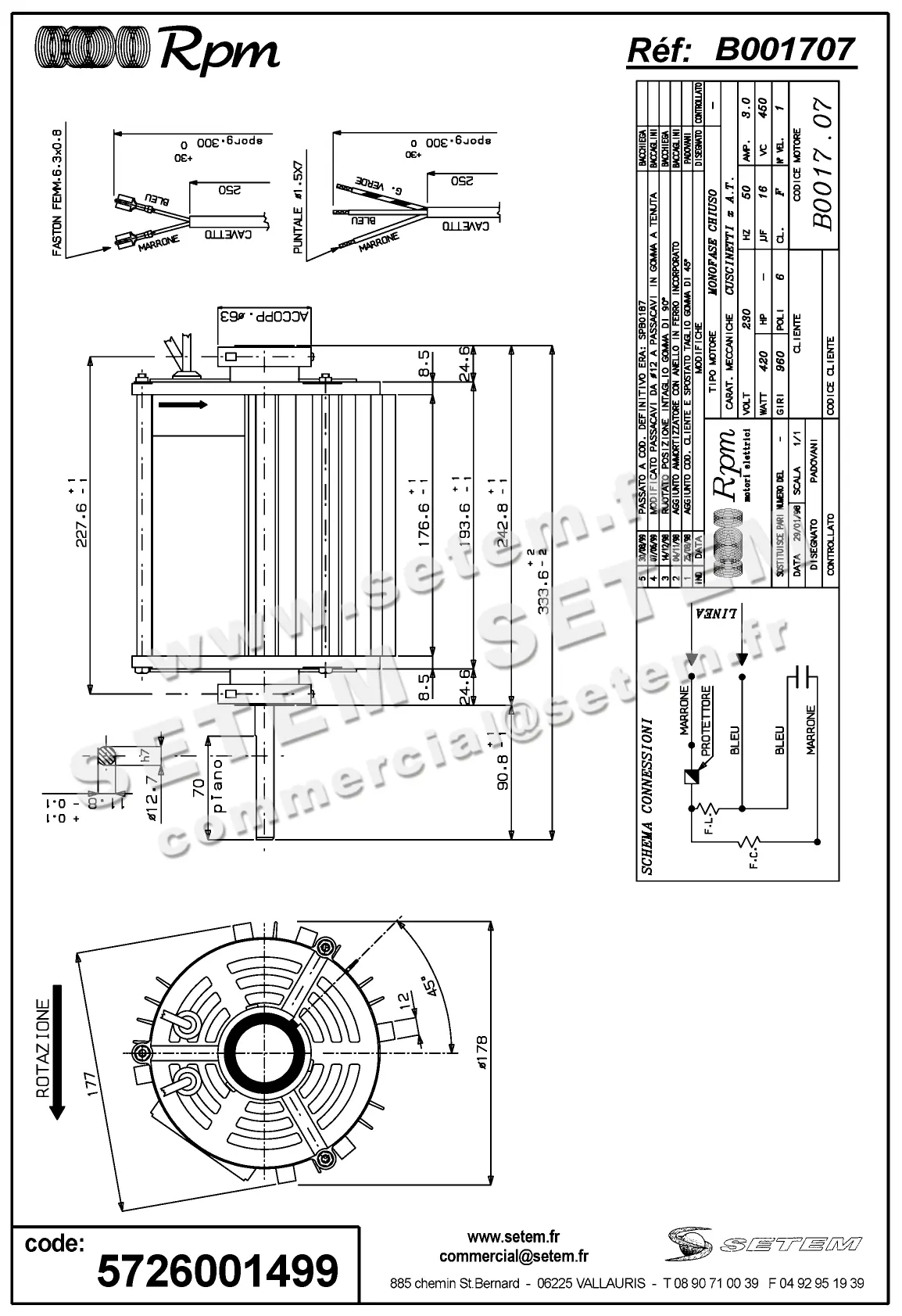 5726001499-MOTEUR RPM B001707
