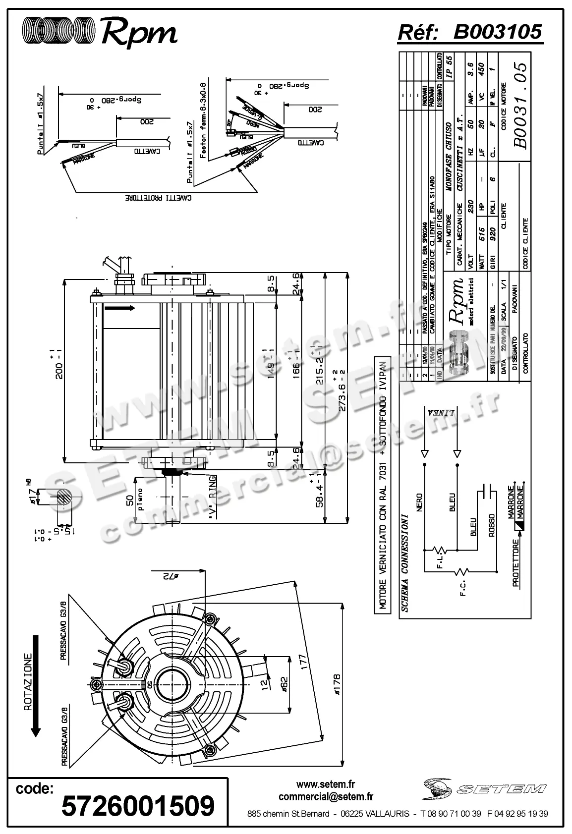 5726001509-MOTEUR RPM B003105