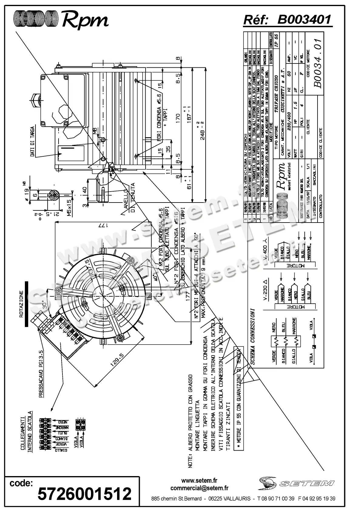 5726001512-MOTEUR RPM B003401
