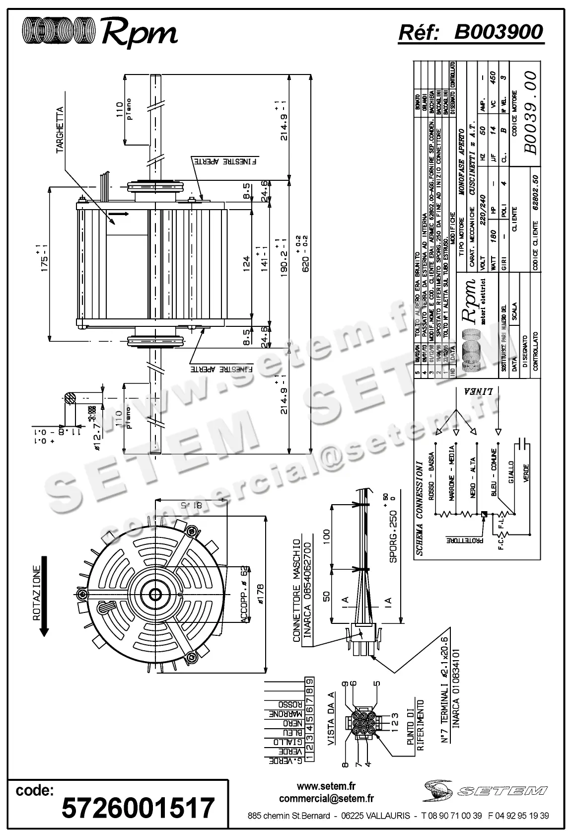 5726001517-MOTEUR RPM B003900