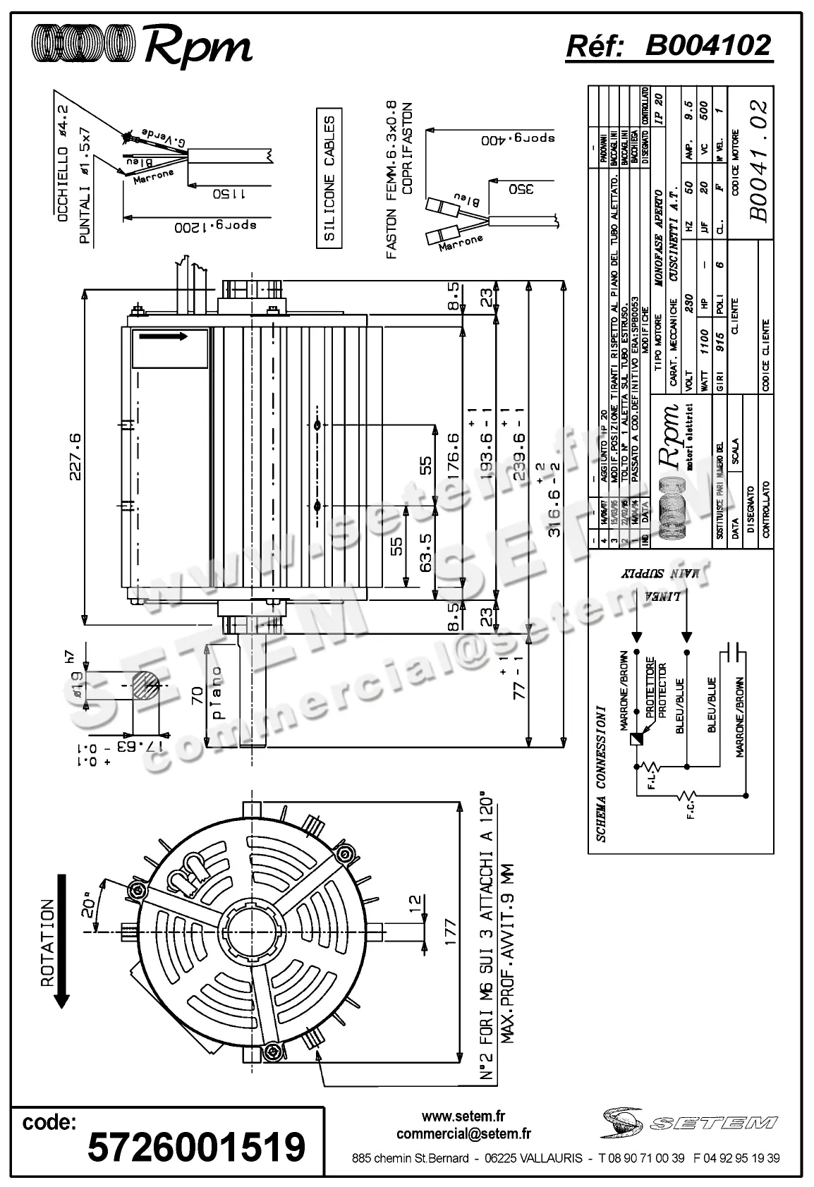 5726001519-MOTEUR RPM B004102