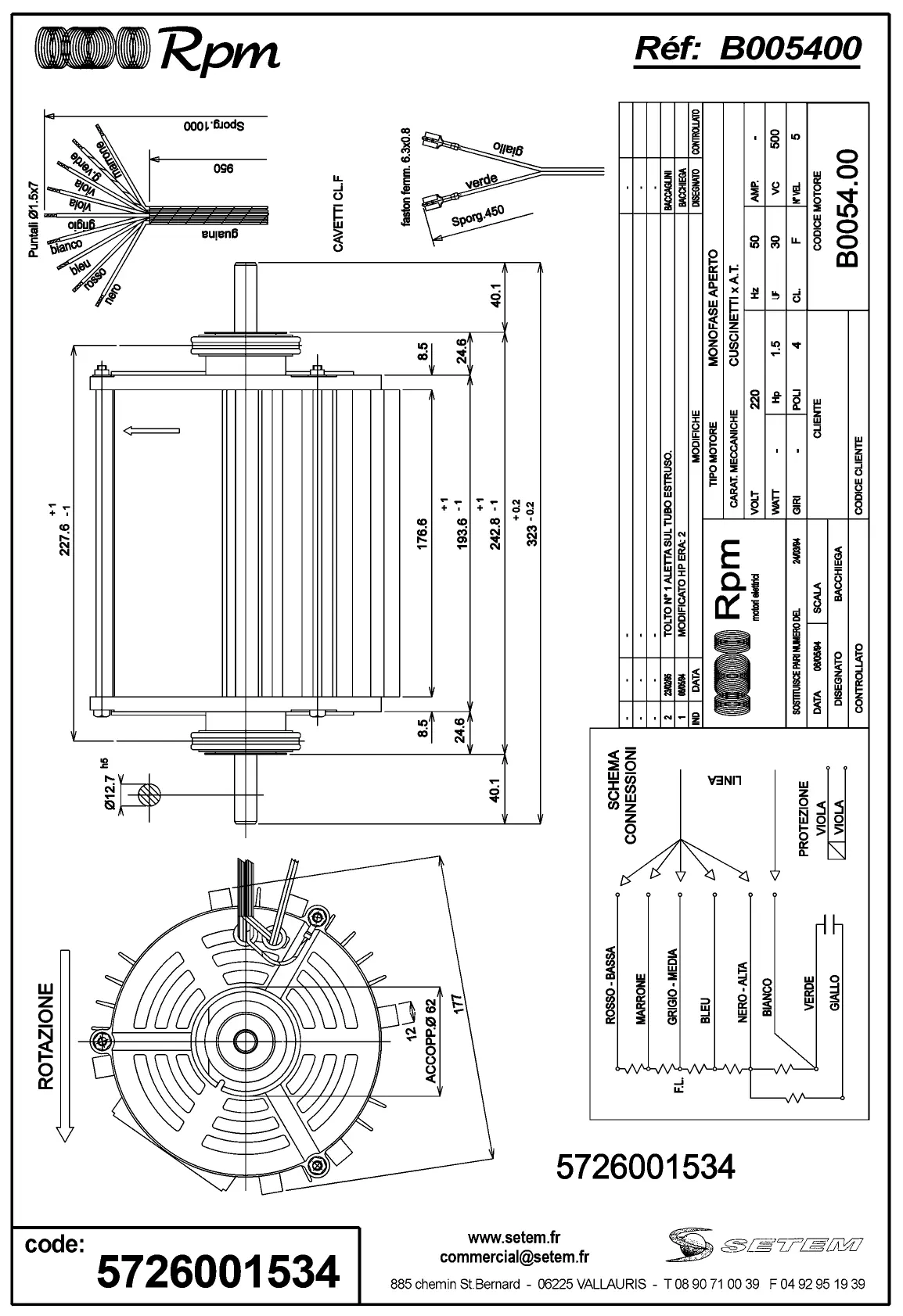 5726001534-MOTEUR RPM B005400