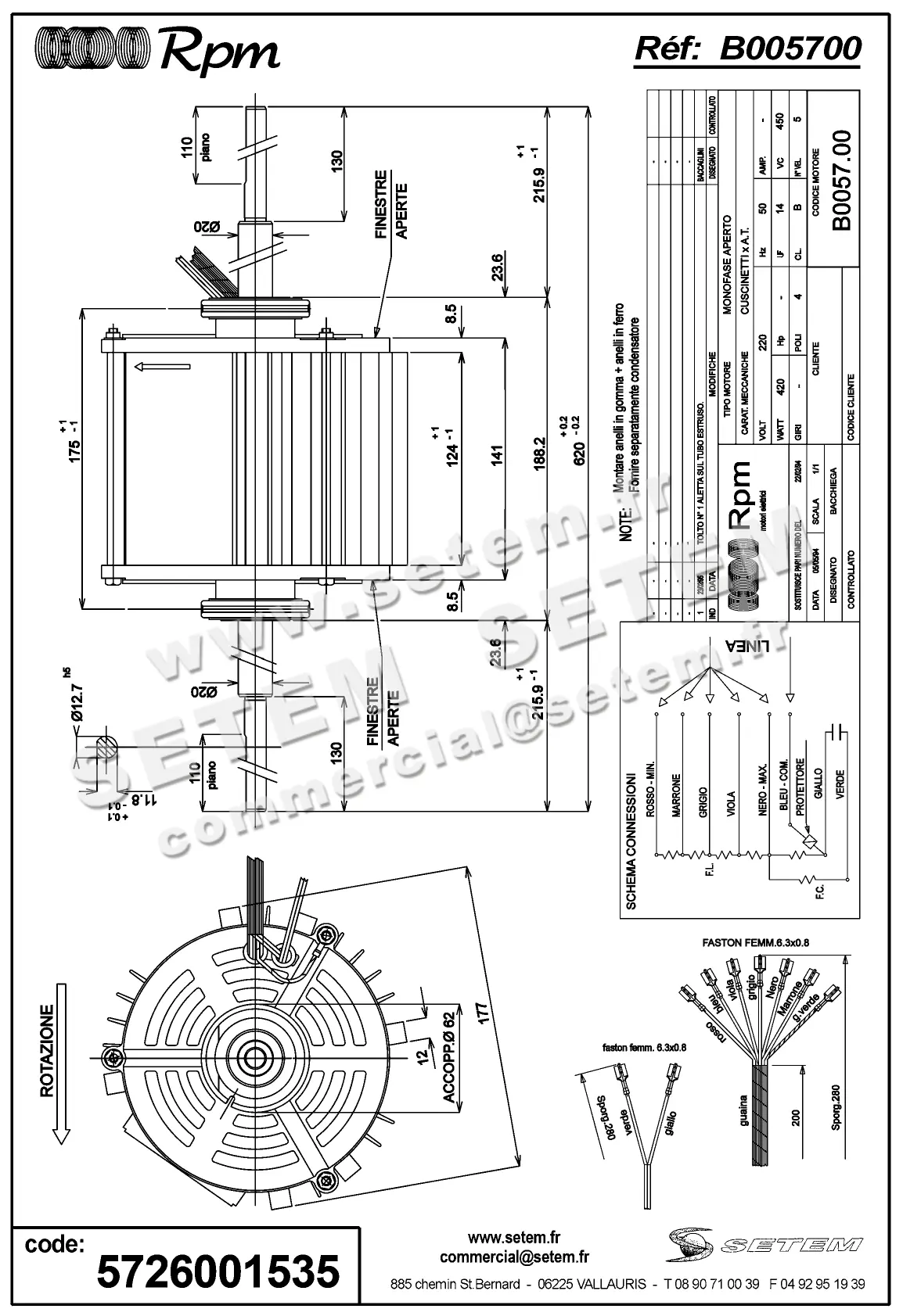 5726001535-MOTEUR RPM B005700