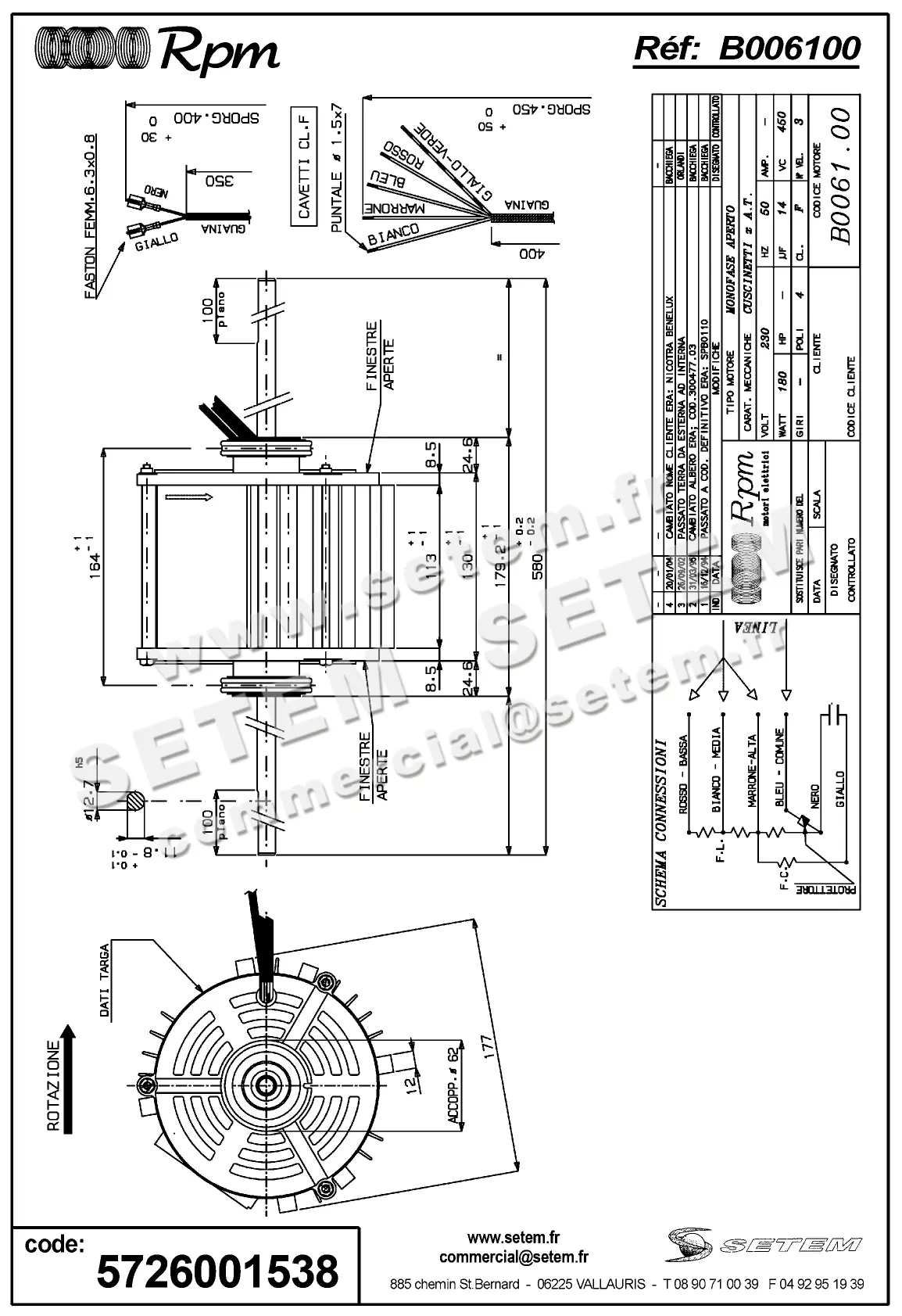 5726001538-MOTEUR RPM B006100