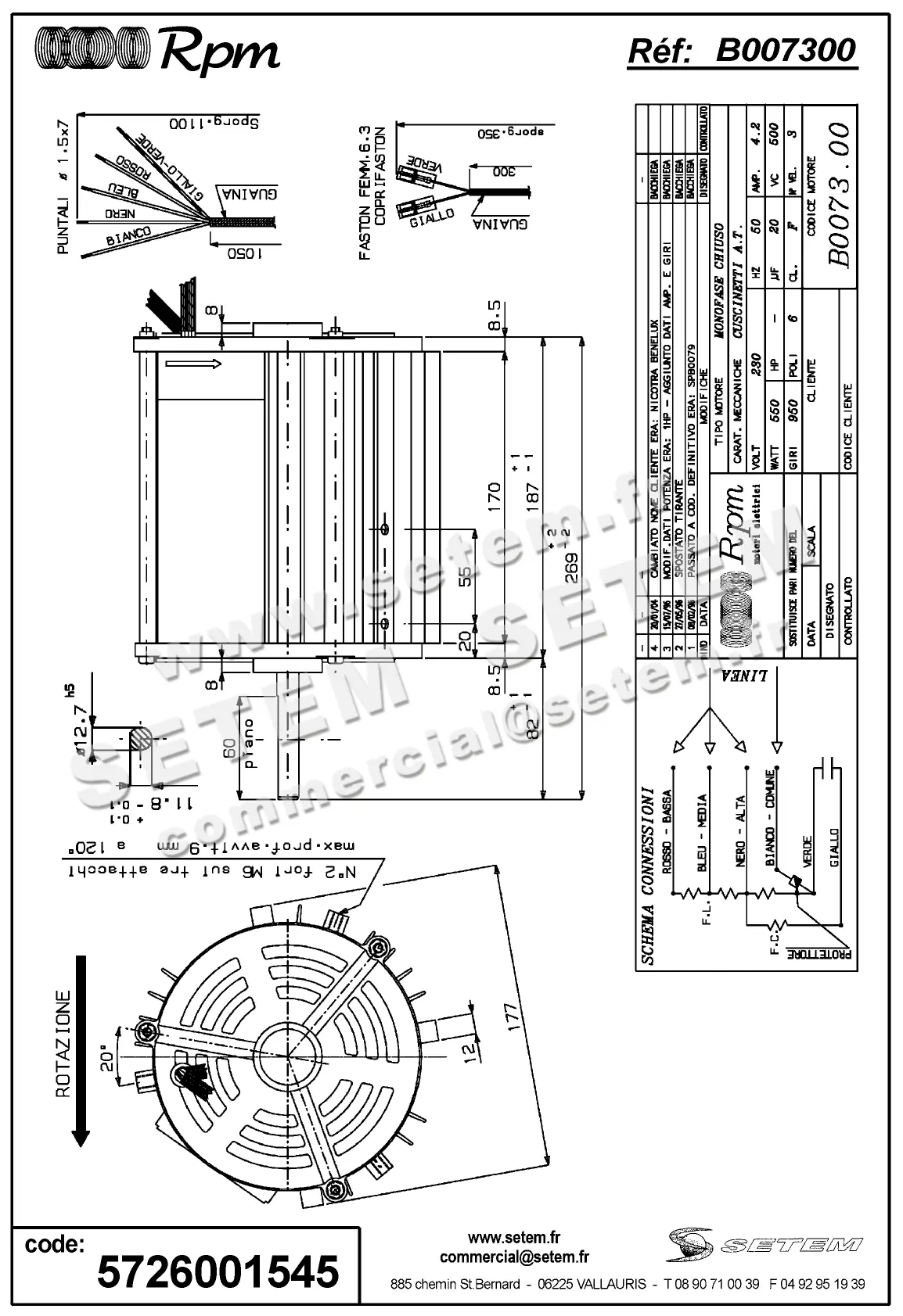 5726001545-MOTEUR RPM B007300