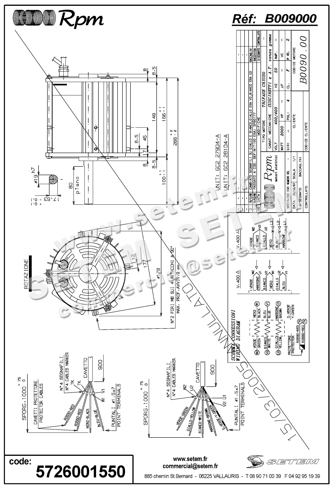5726001550-MOTEUR RPM B009000