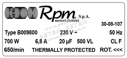 5726001557-MOTEUR RPM B009800 3