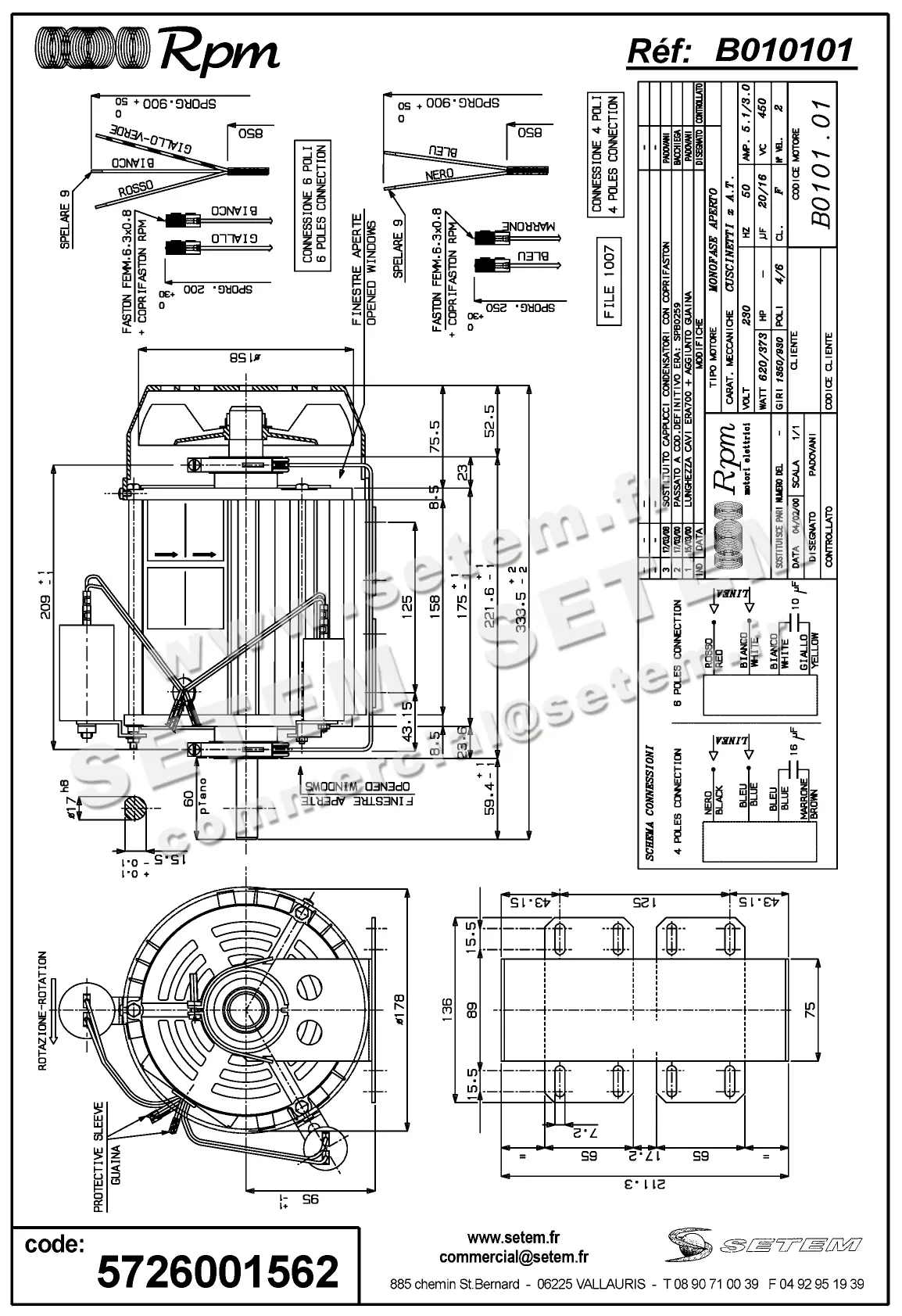 5726001562-MOTEUR RPM B010101