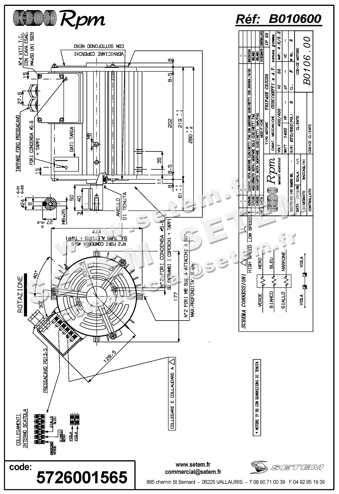 5726001565-MOTEUR RPM B010600