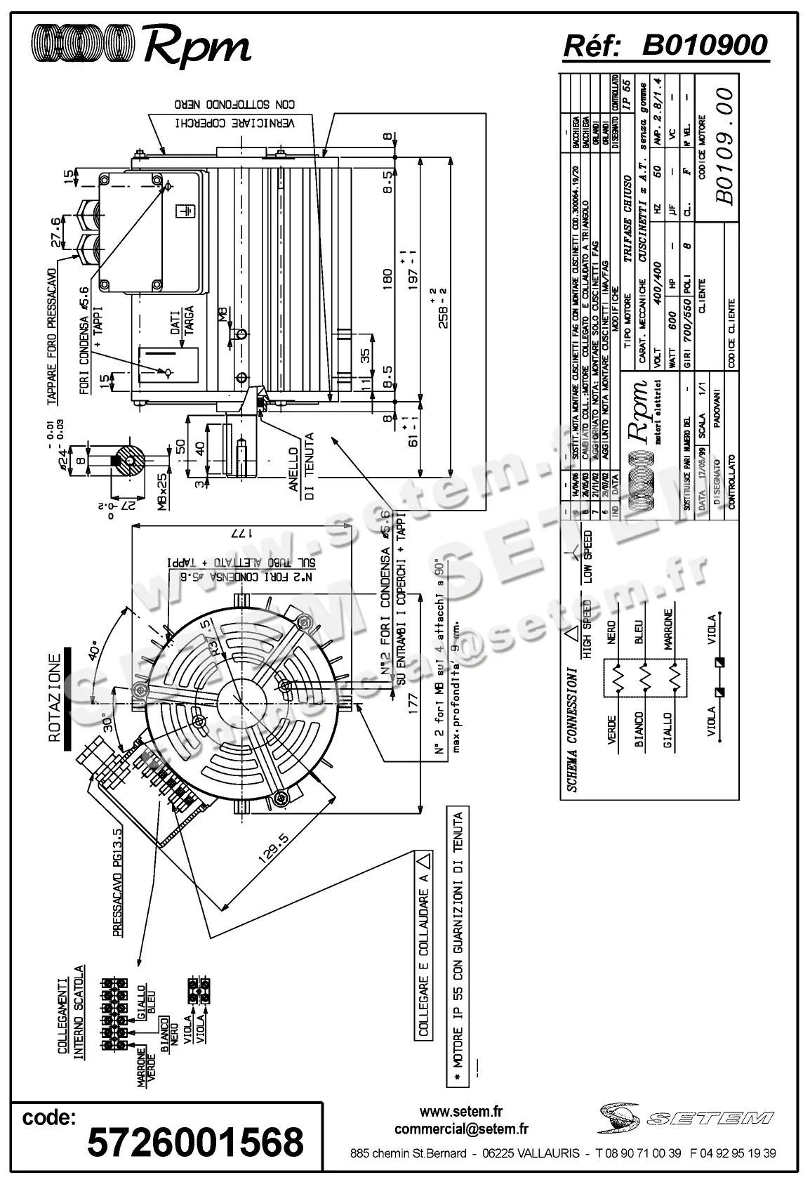 5726001568-MOTEUR RPM B010900