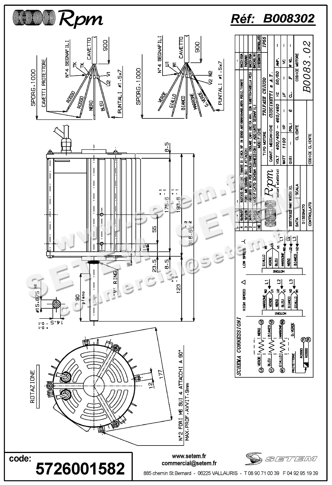 5726001582-MOTEUR RPM B008302