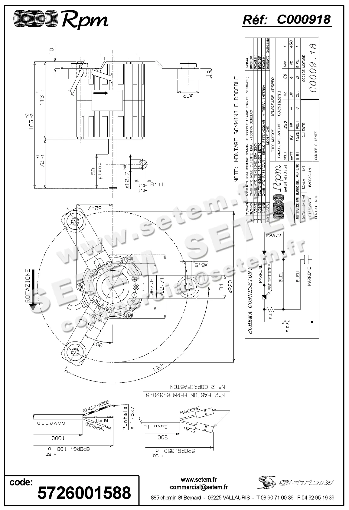 5726001588-MOTEUR RPM C000918