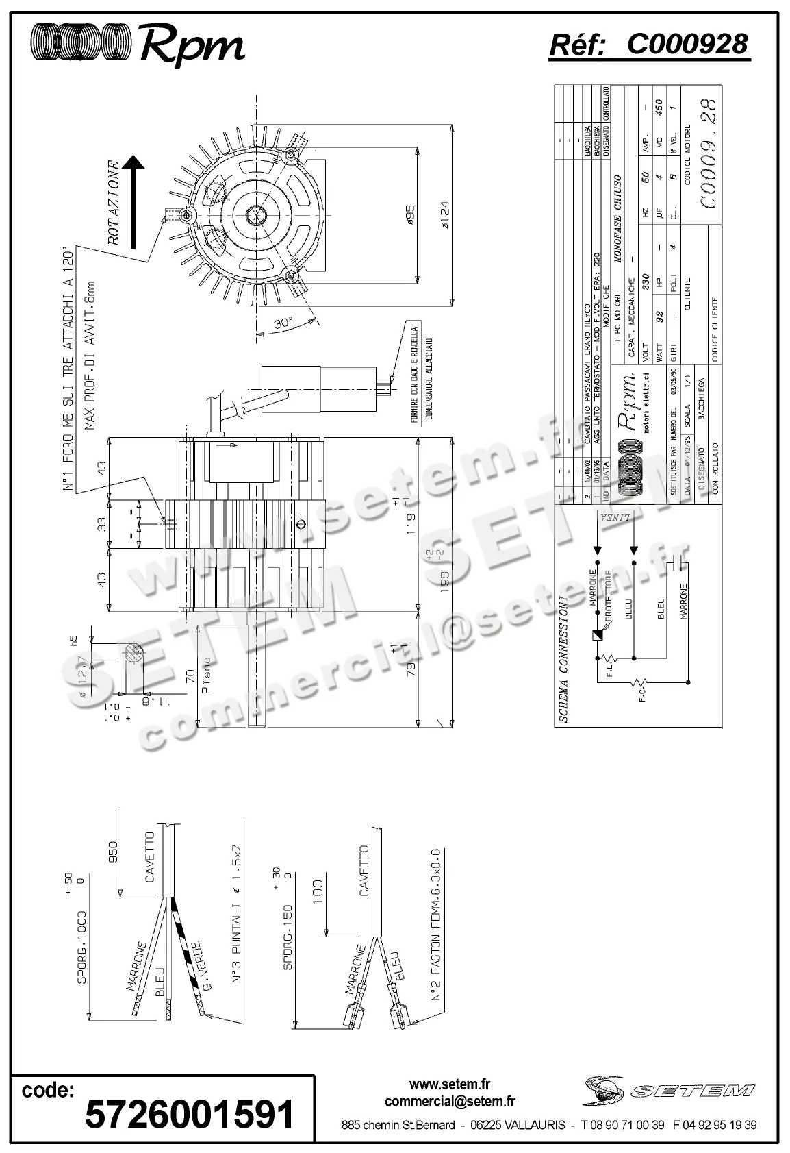 5726001591-MOTEUR RPM C000928