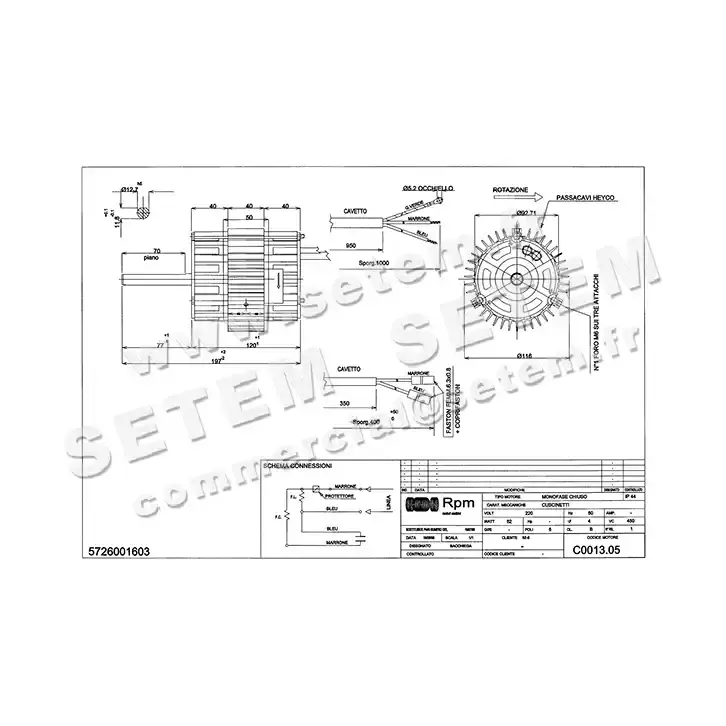 5726001603-MOTEUR RPM C001305