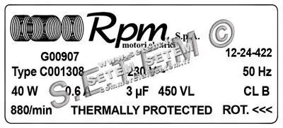 5726001604-MOTEUR RPM C001308 "G00907" 2