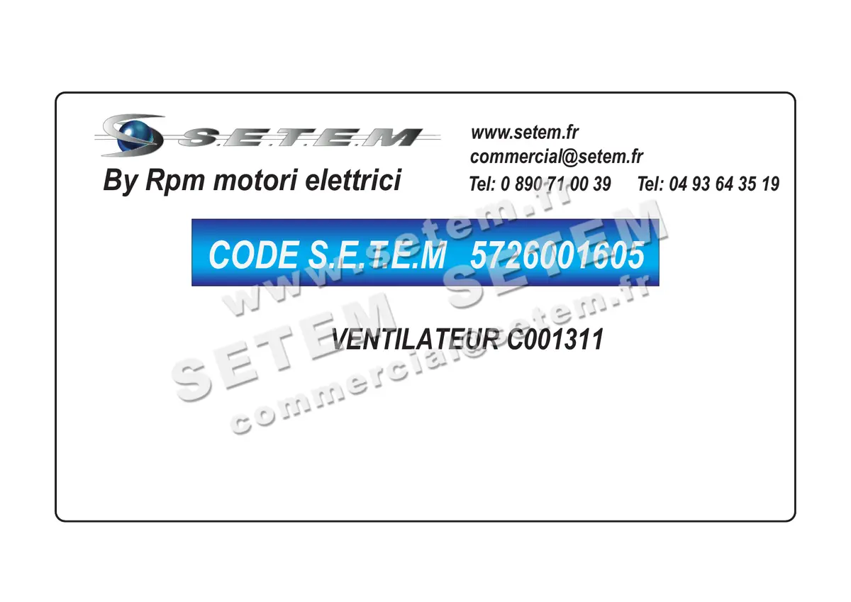 5726001605-VENTILATEUR RPM C001311 2