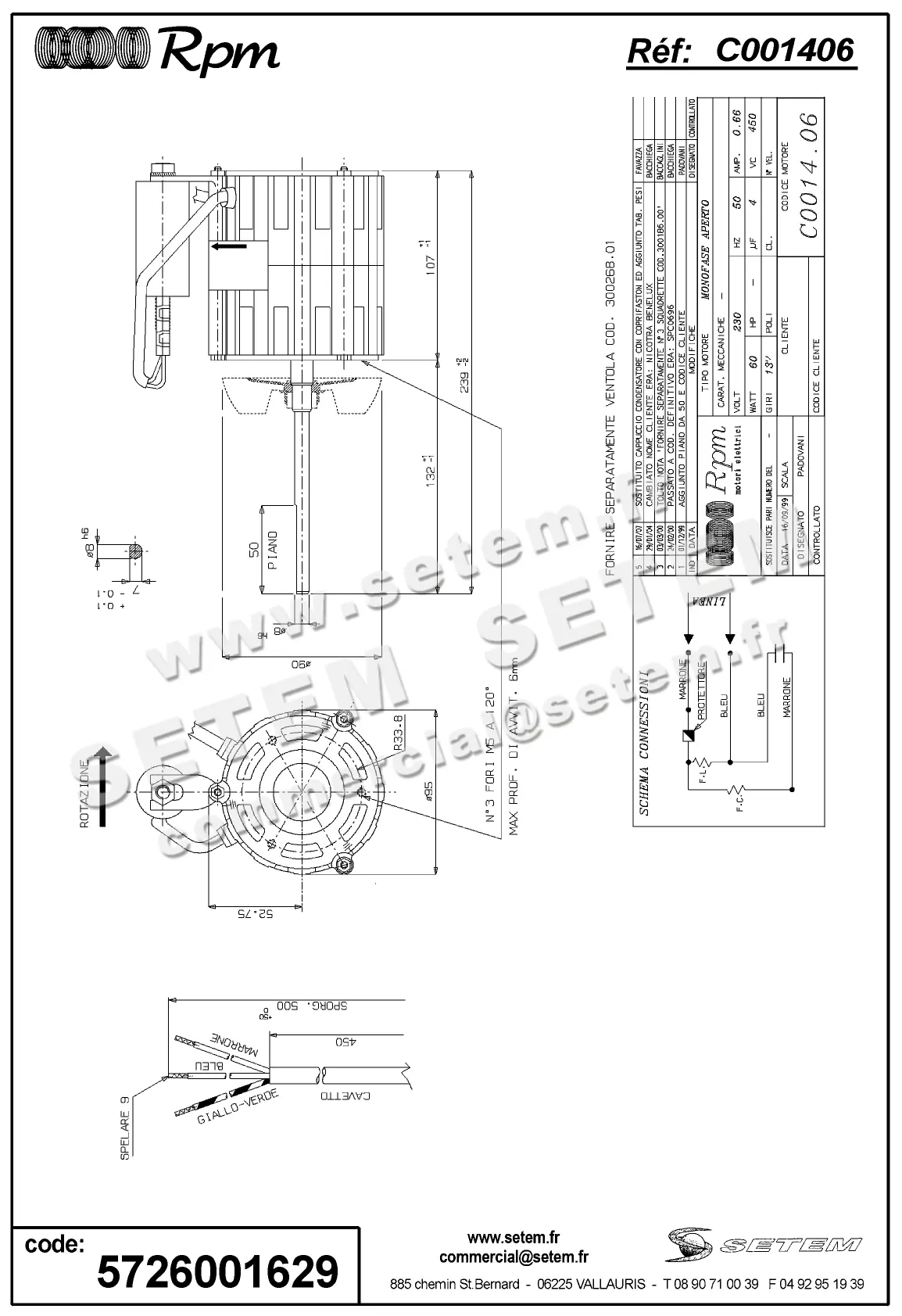 5726001629-MOTEUR RPM C001406