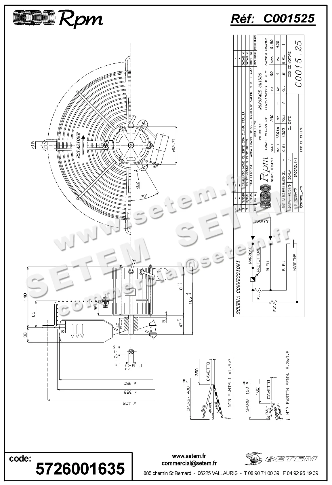 5726001635-VENTILATEUR RPM C001525