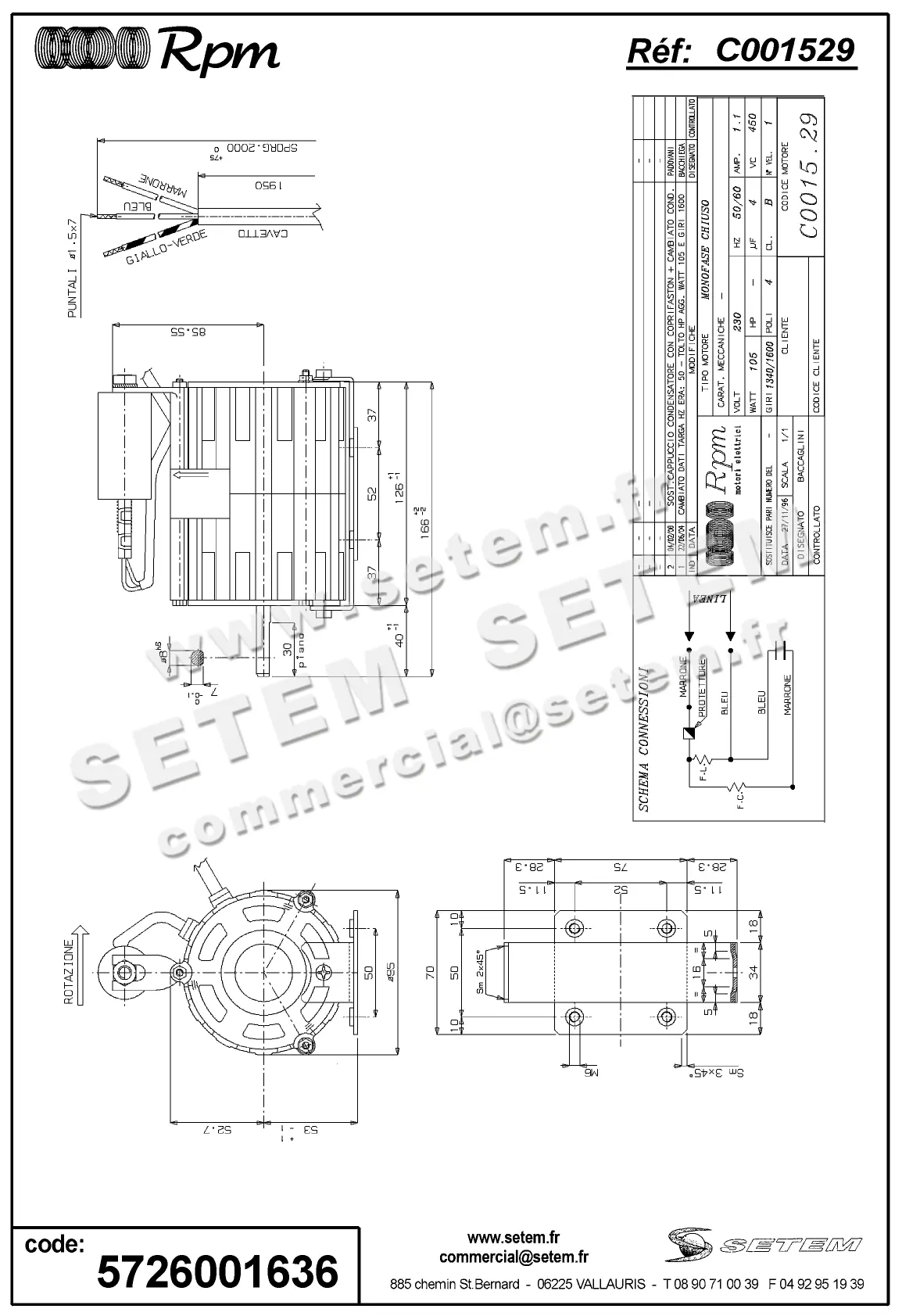 5726001636-MOTEUR RPM C001529