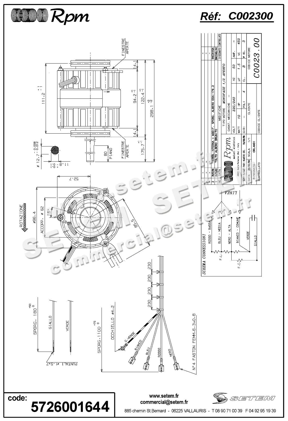 5726001644-MOTEUR RPM C002300